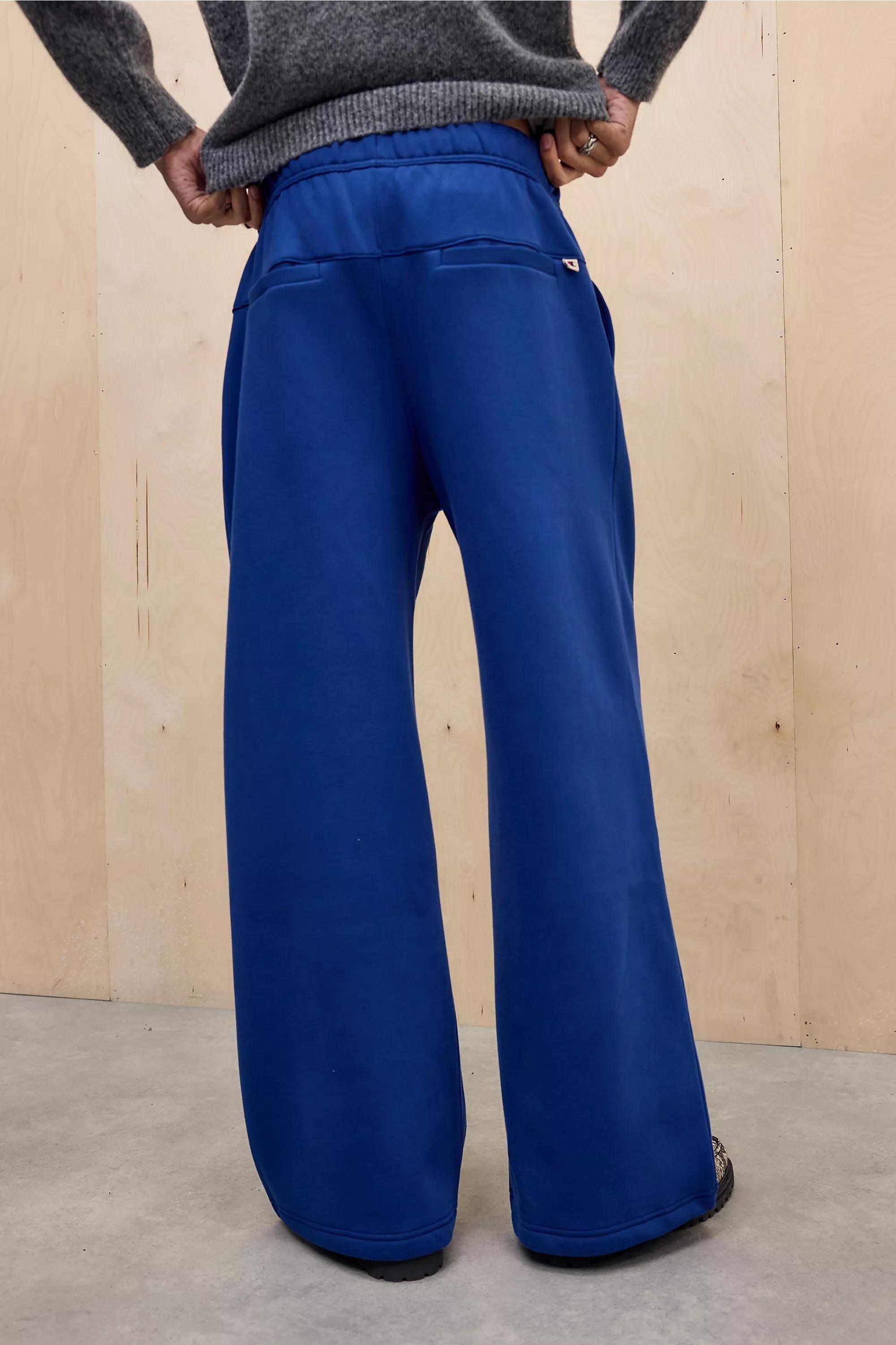 Navy Uo Washed Wide Leg Joggers, NAVY, large image number 2