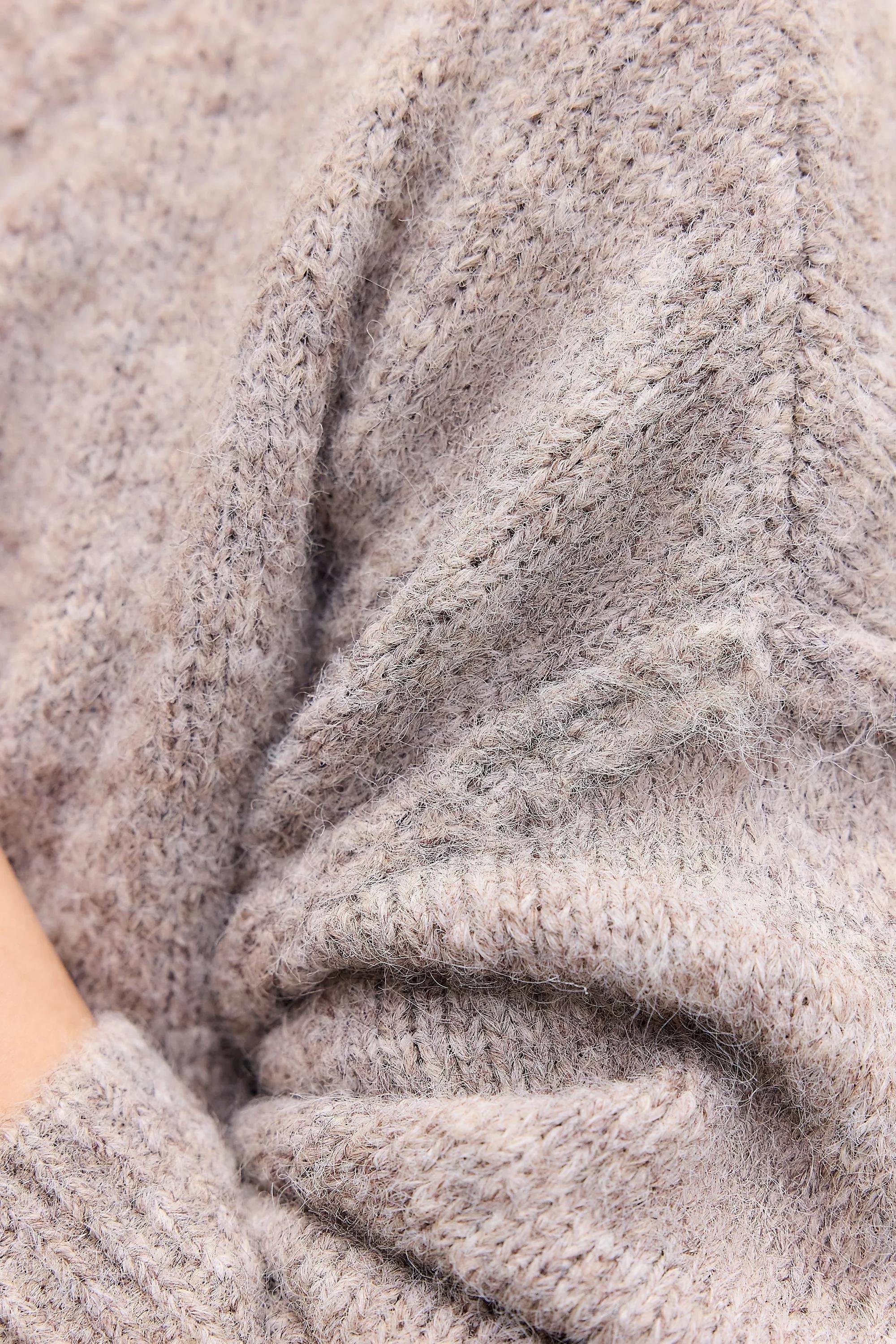 Beige Uo Marli Crew Neck Cardigan, A301_0222, large image number 3