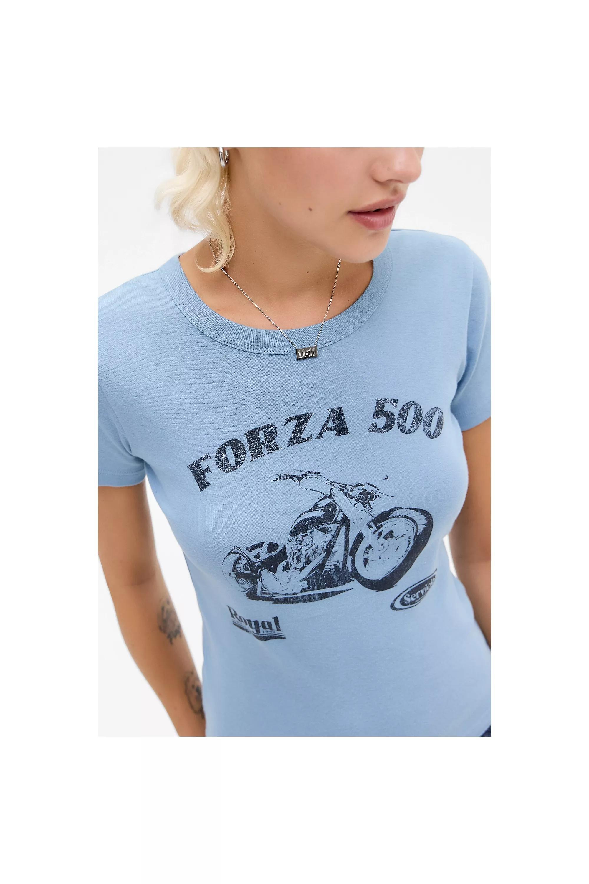 Blue Uo Forza Bike T-Shirt, LT BLUE, large image number 1