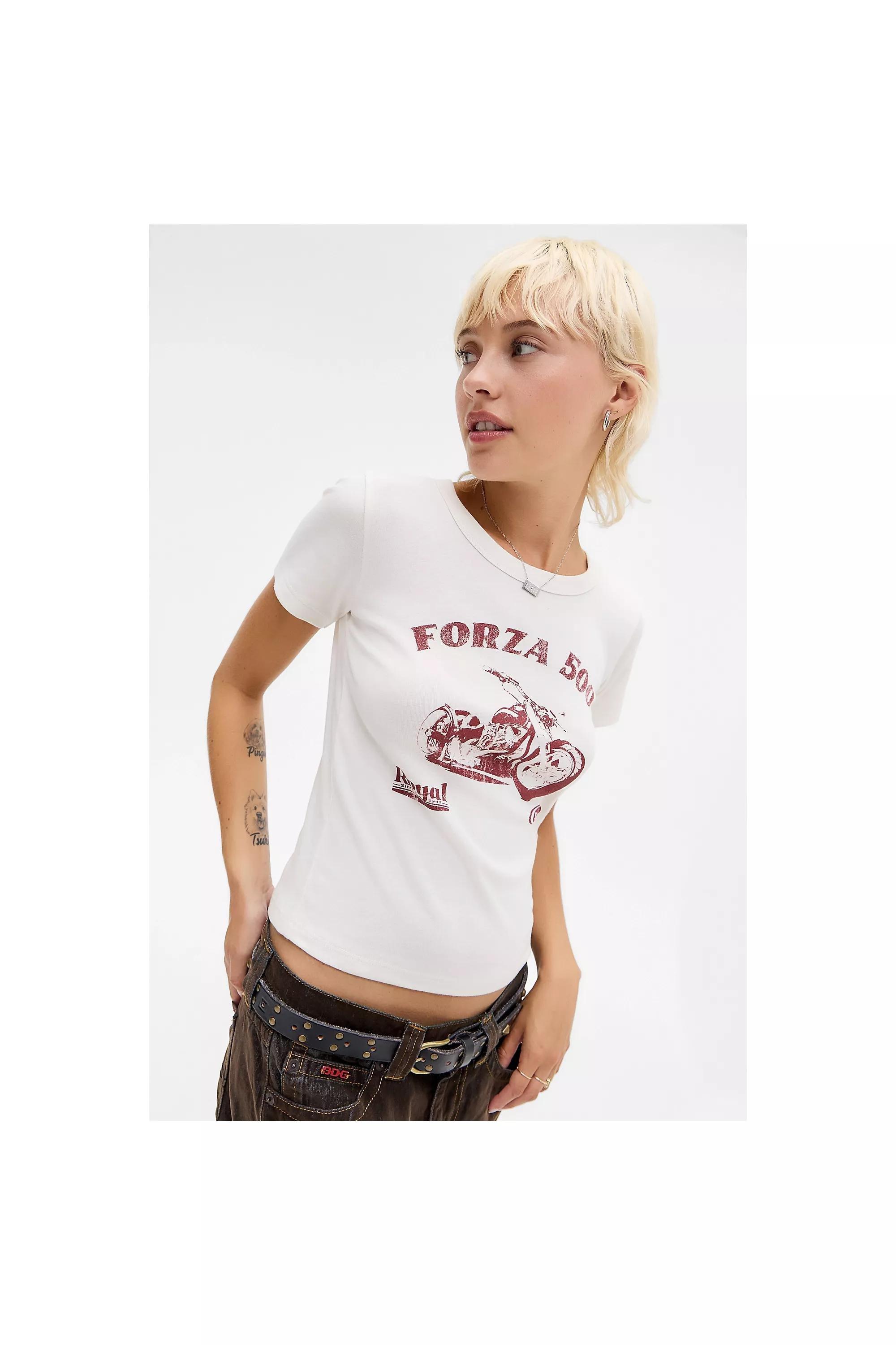 White Uo Forza Bike T-Shirt, WHT, large image number 0