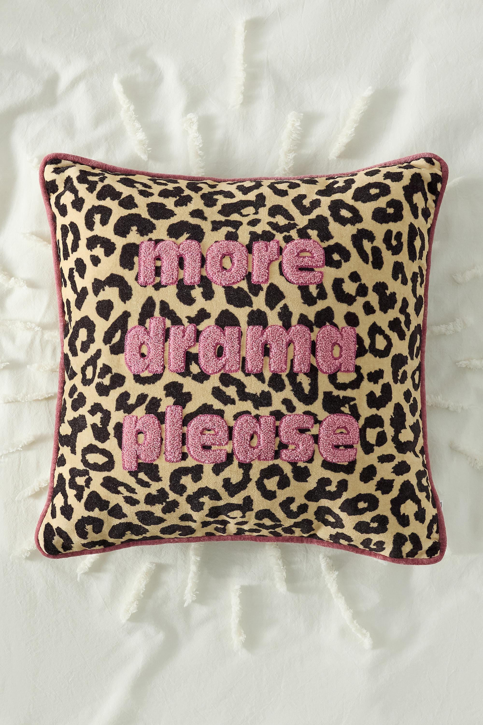 Multicolour More Drama Please Cushion, ASSORT, large image number 0