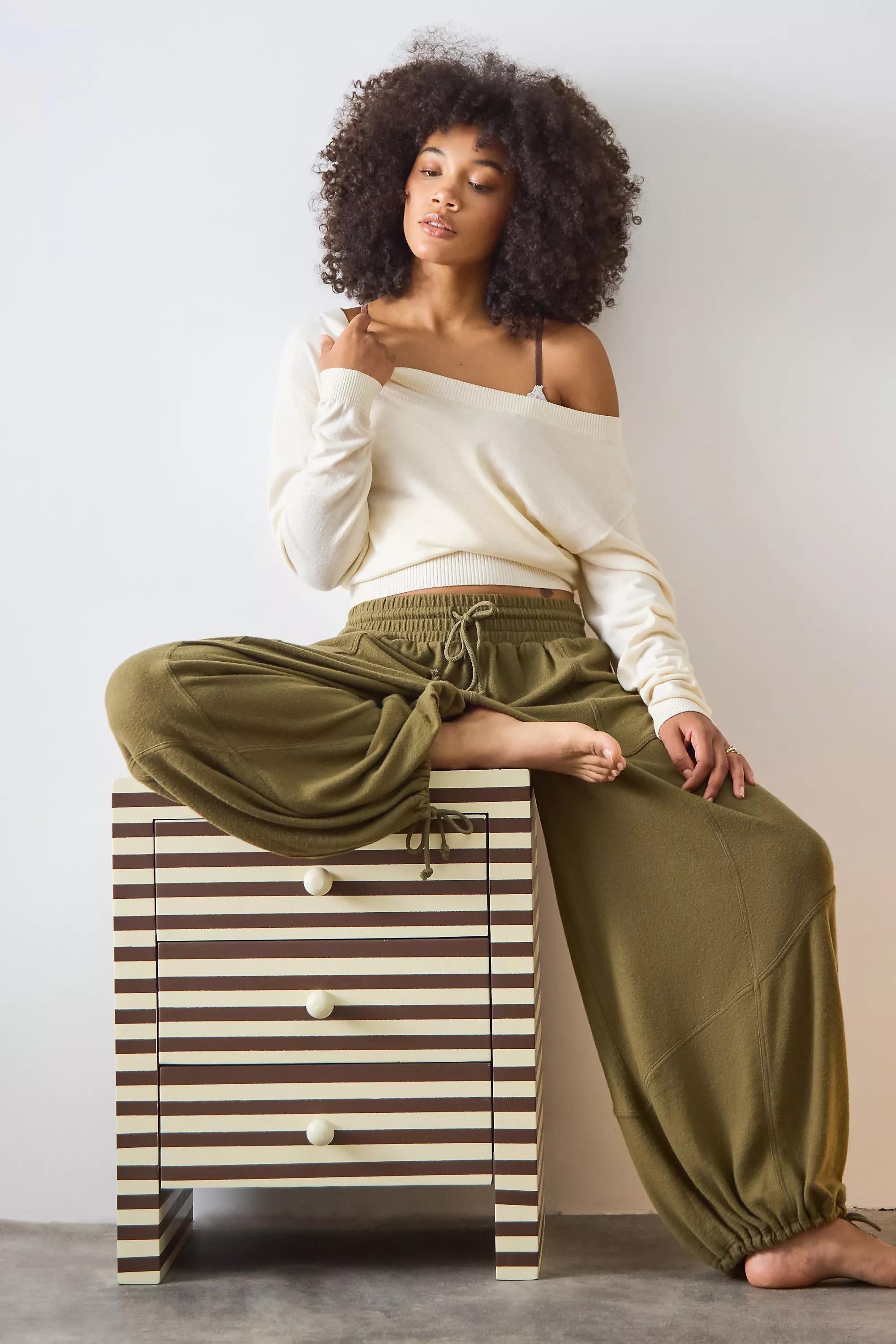 Khaki Out From Under Cosy Cabot Joggers, KHAKI, large image number 0