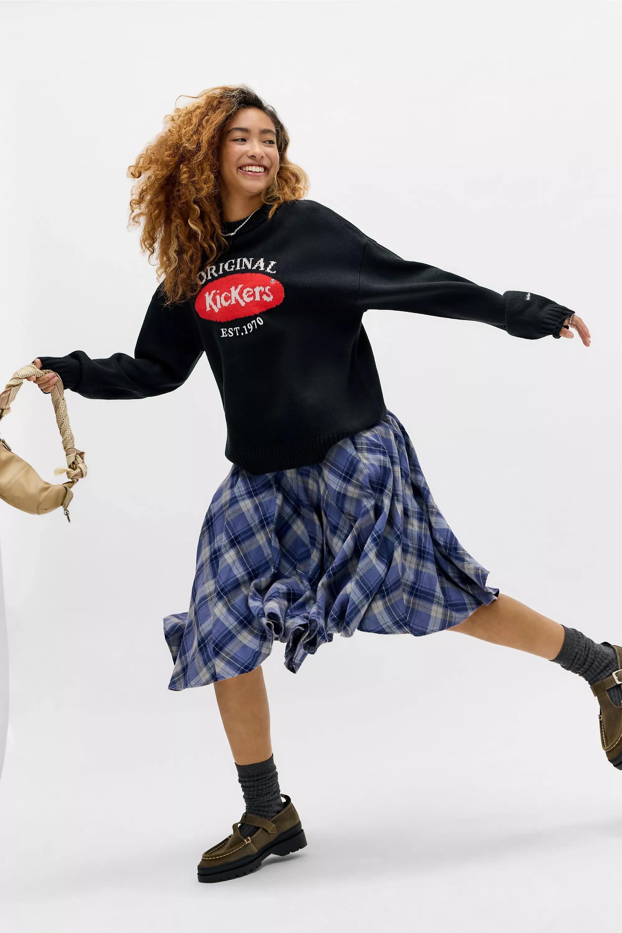 Black Kickers Oval Logo Knit Jumper, BLK, medium