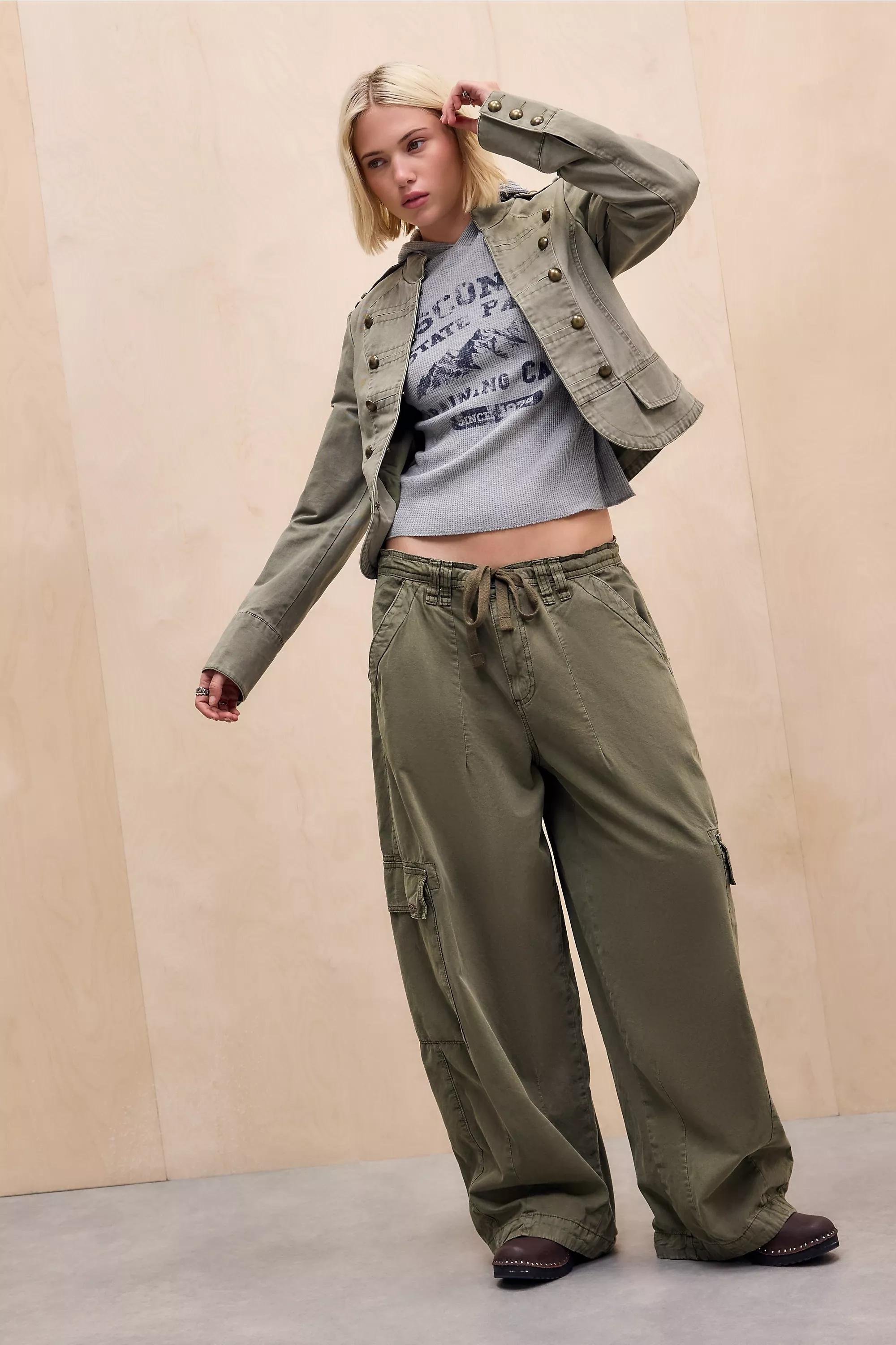 Khaki Uo Cate Band Jacket, KHAKI, large image number 2