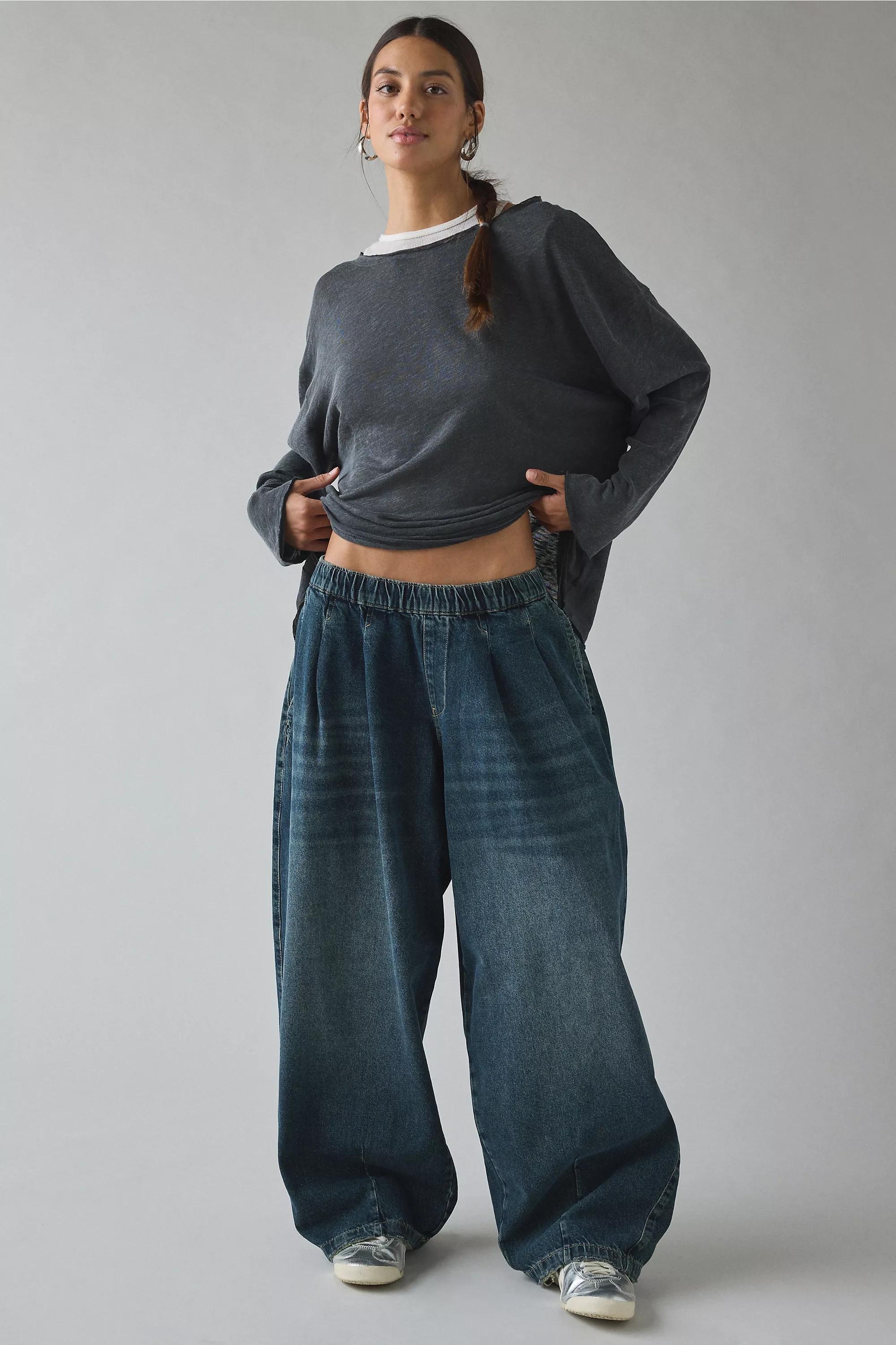 Blue Bdg Bobbi Extreme Pleat Cocoon Jeans, VINTAGE DENIM MEDIUM, large image number 0