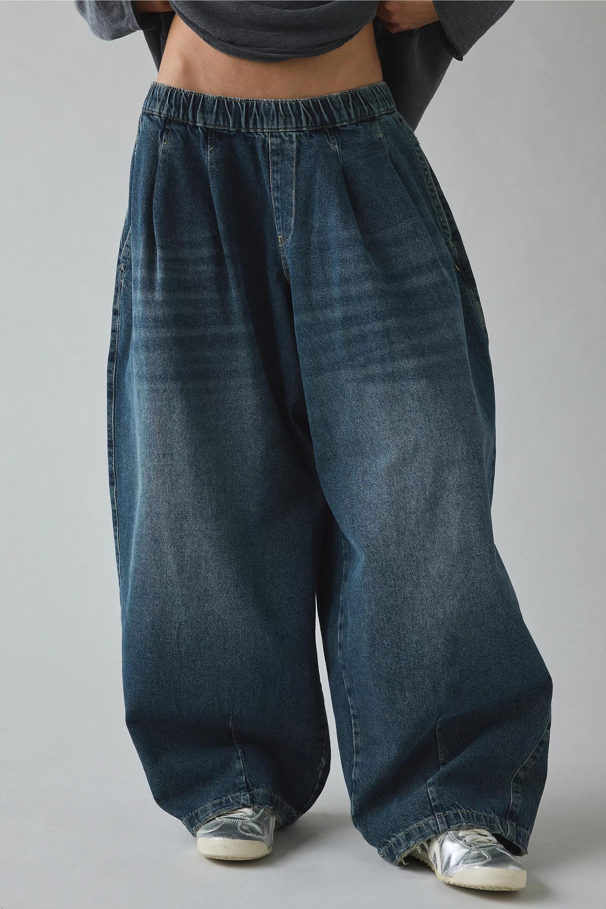 Blue Bdg Bobbi Extreme Pleat Cocoon Jeans, VINTAGE DENIM MEDIUM, medium