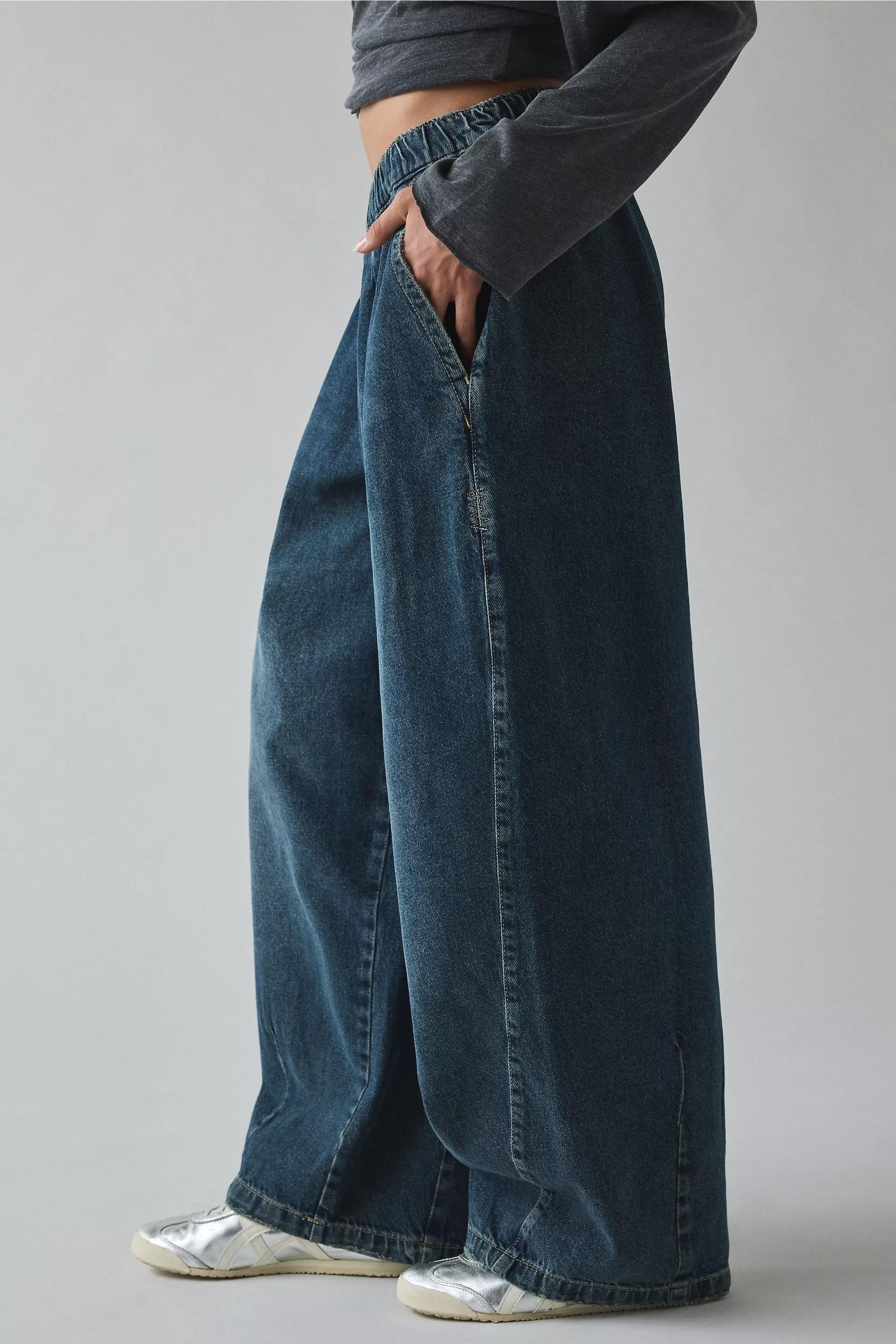 Blue Bdg Bobbi Extreme Pleat Cocoon Jeans, VINTAGE DENIM MEDIUM, medium