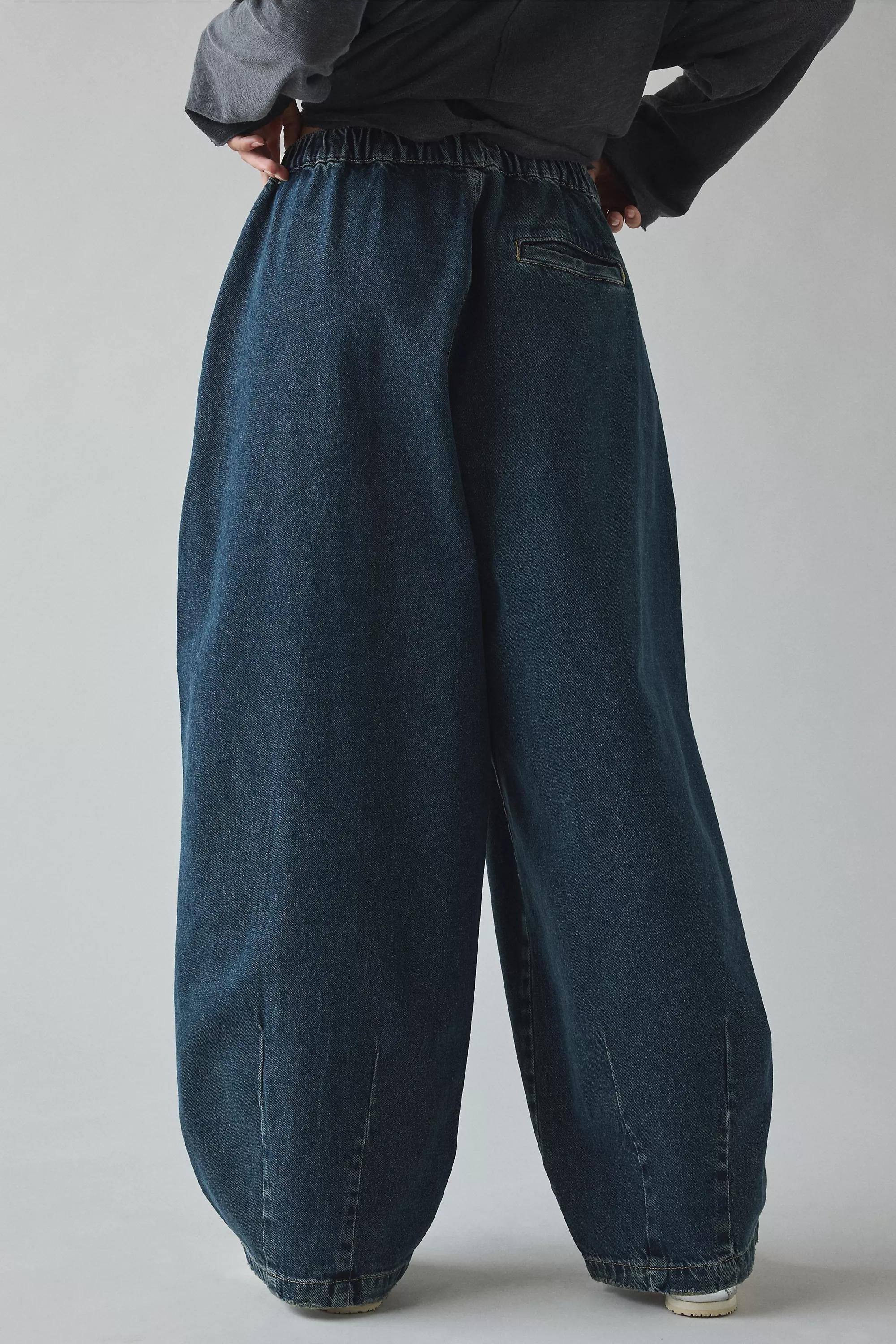 Blue Bdg Bobbi Extreme Pleat Cocoon Jeans, VINTAGE DENIM MEDIUM, large image number 3