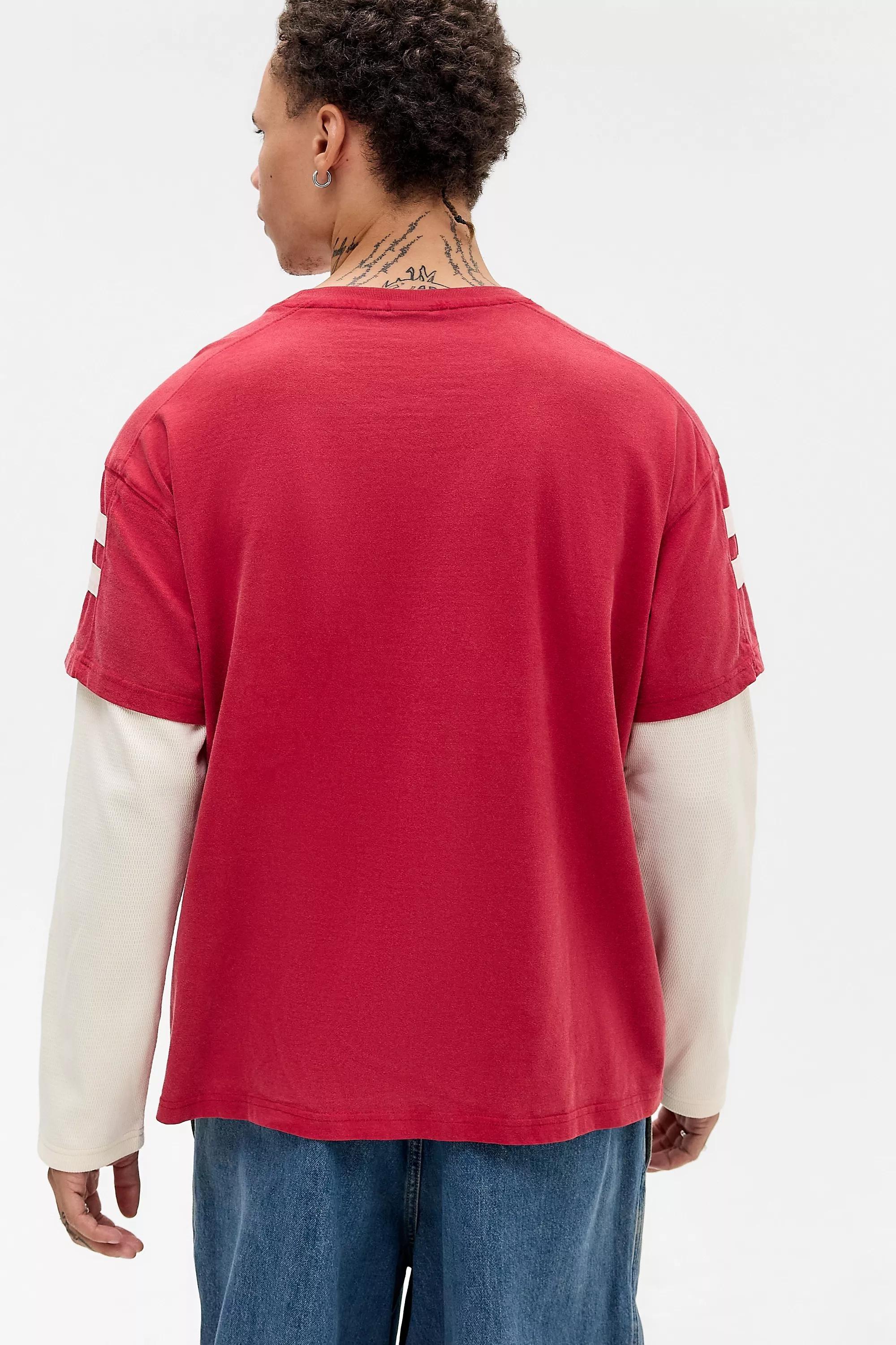 Red Bdg 89 Double Layer T-Shirt, RED, large image number 3