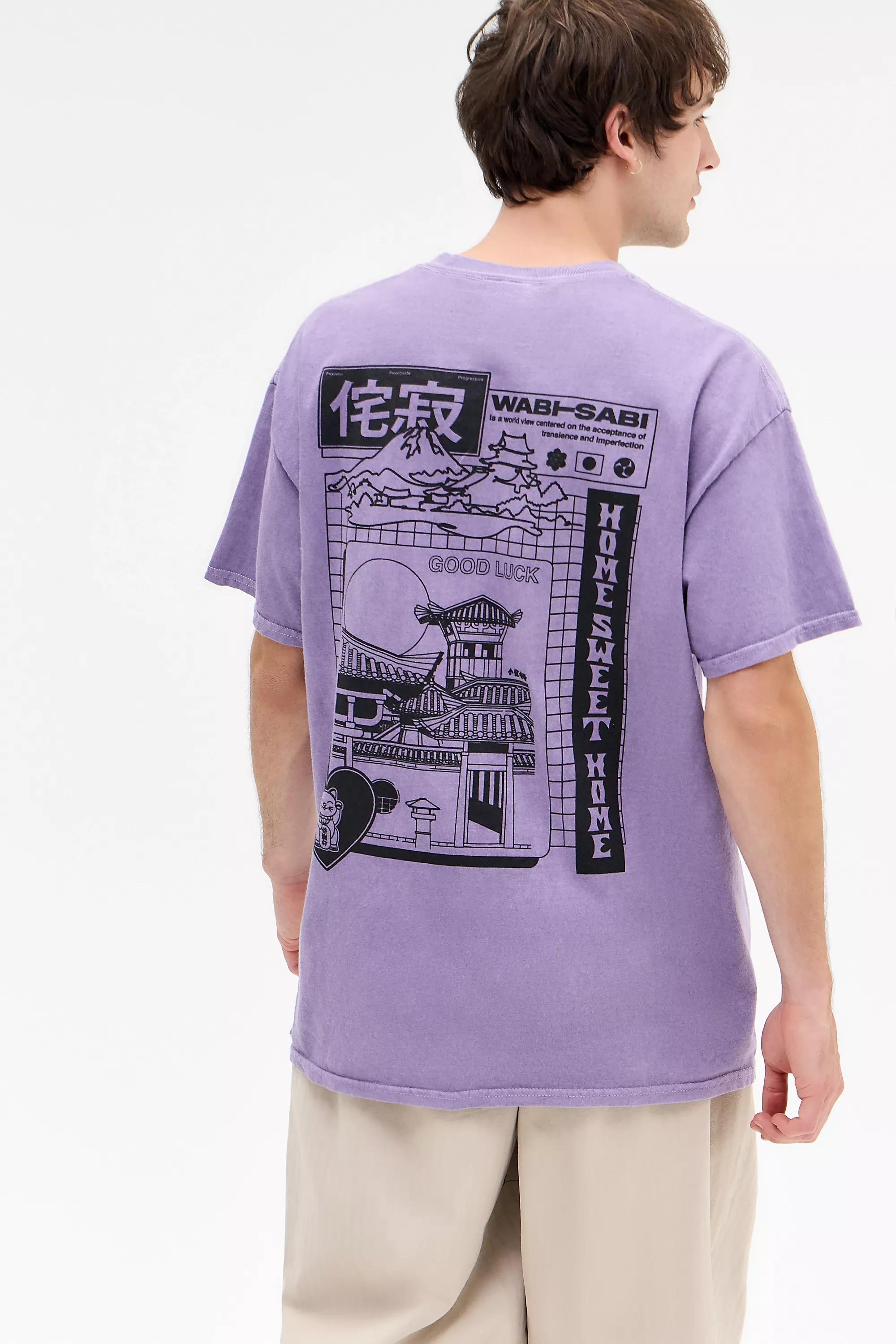 PURPLE UO Purple Wabi-Sabi T-Shirt, PURP, large image number 0