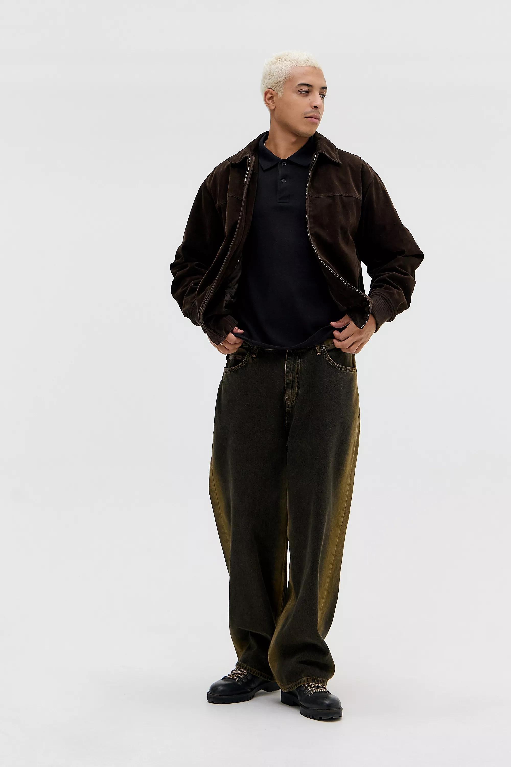 Black BDG Black Double Layer Polo Shirt, BLK, large image number 2