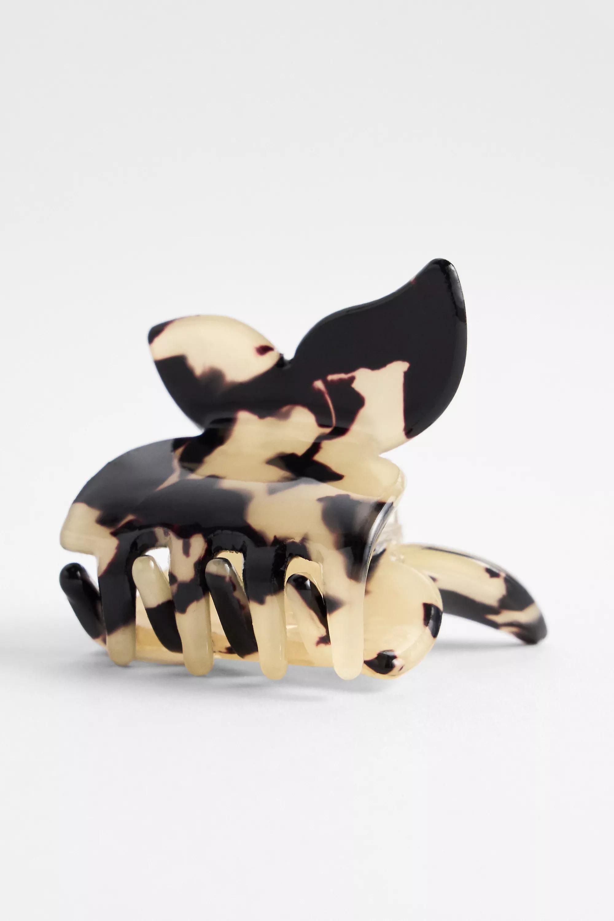 Black Uo Mini Butterfly Claw Clip, BLK, large image number 1