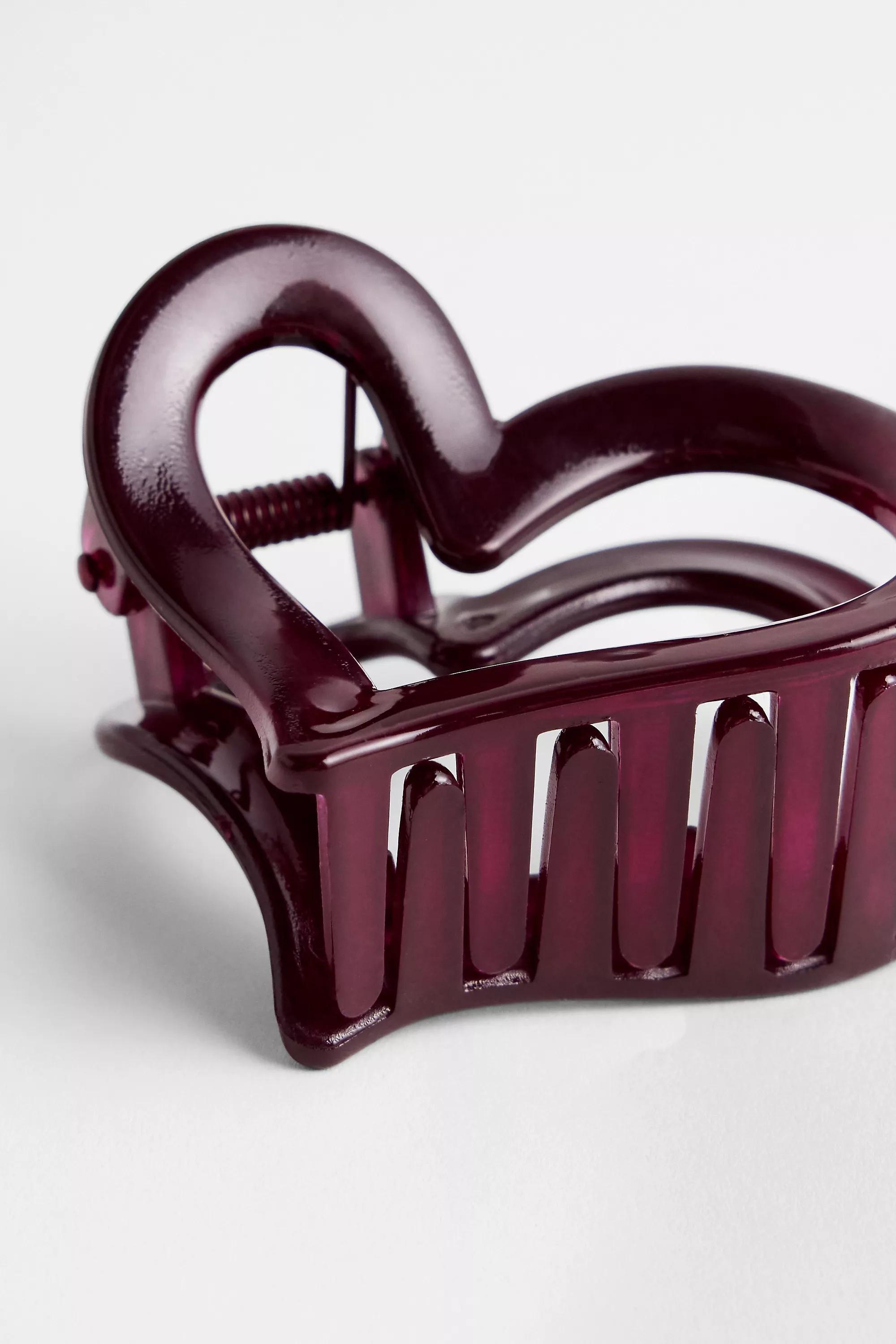 Red Uo Heart Claw Clip, RED, large image number 2