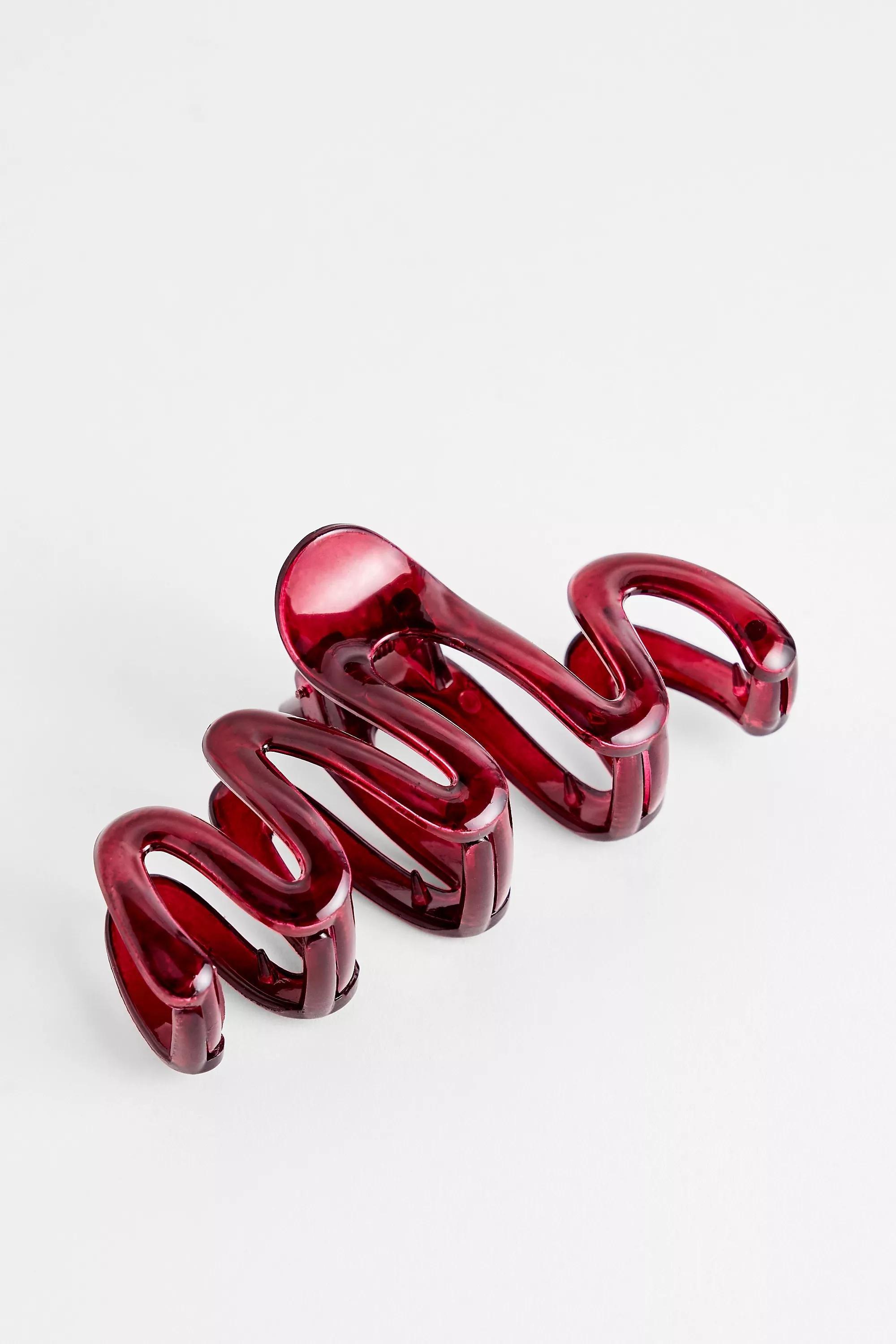 Red Wiggle Claw Clip, RED, medium