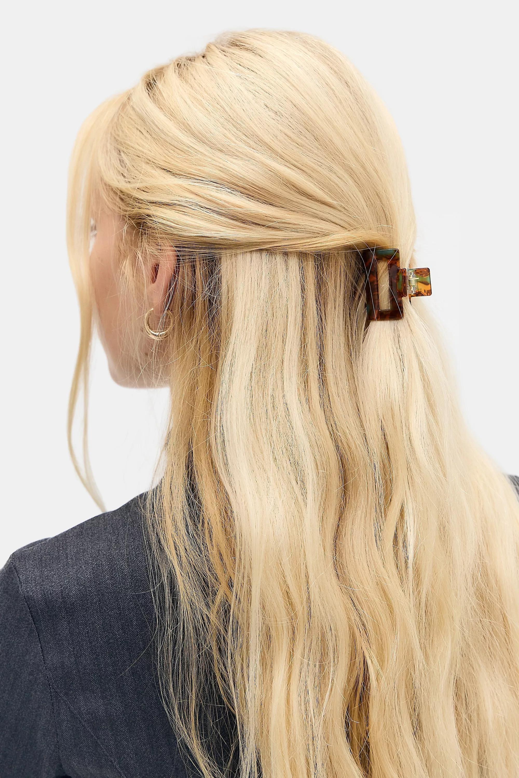 Brown Mini Claw Clips 2-Pack, BRN, large image number 0