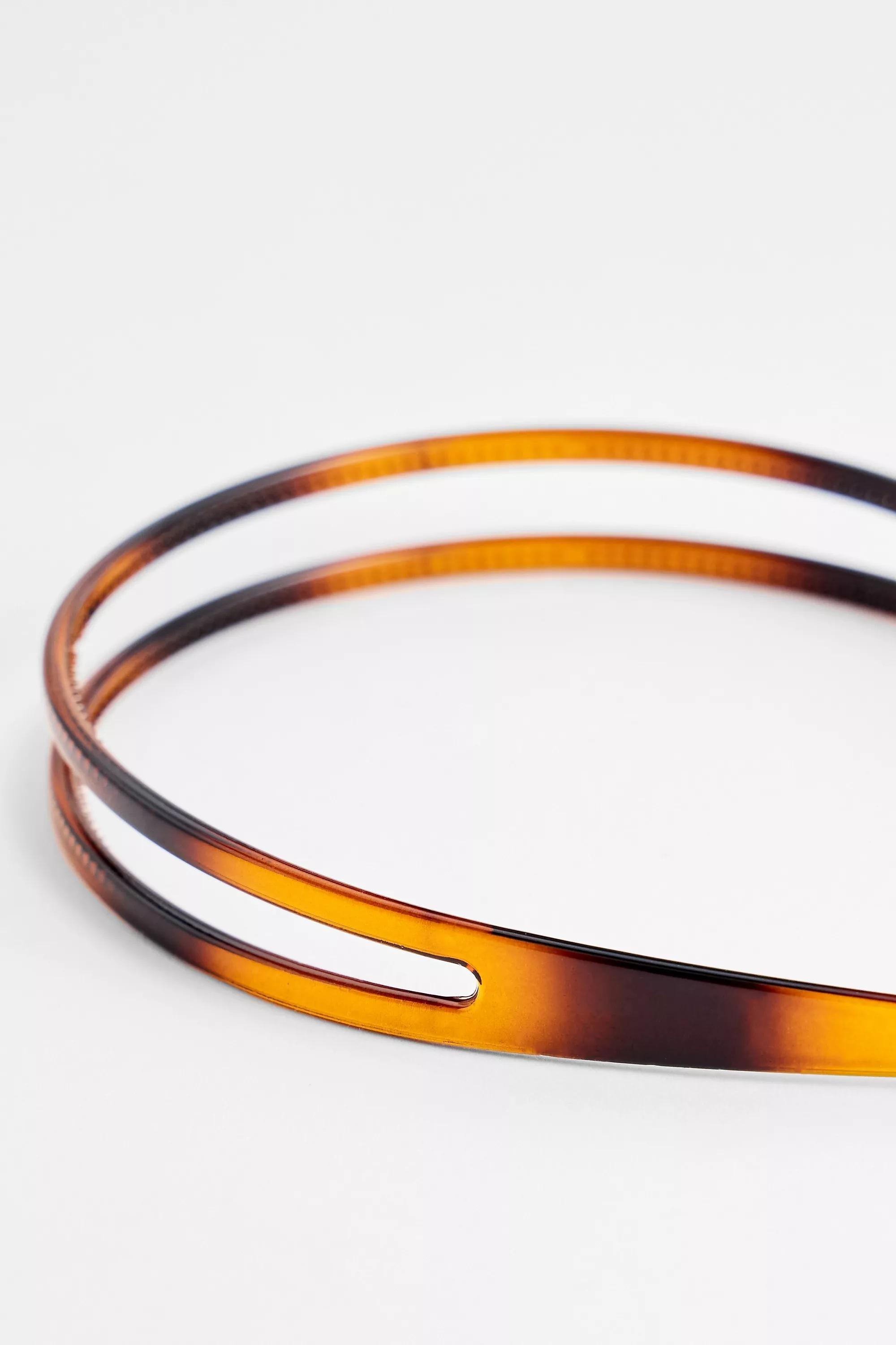 Brown Uo Double Row Headband, BRN, large image number 1