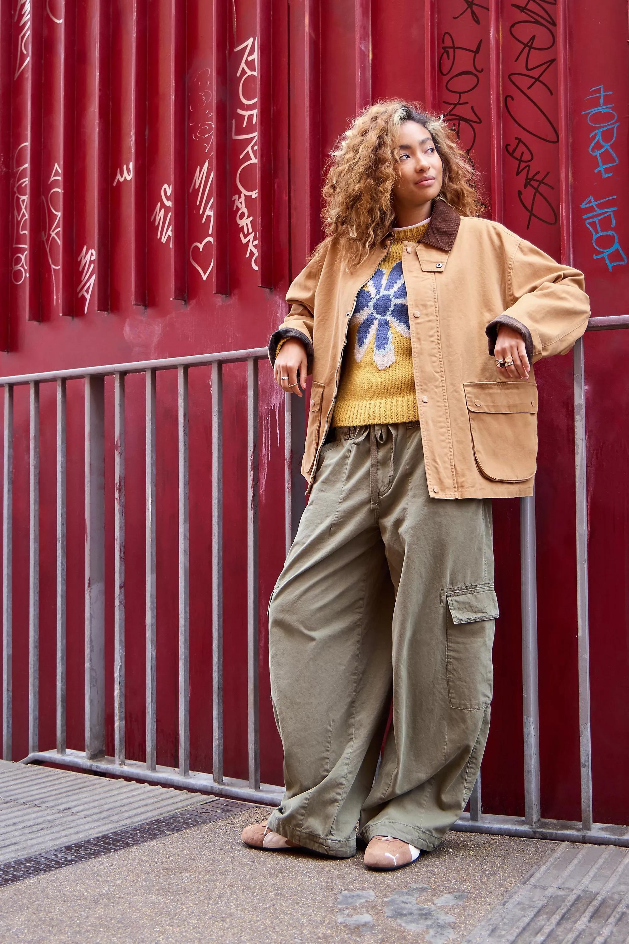 Beige Bdg Nina Canvas Jacket, A301_0224, large image number 1