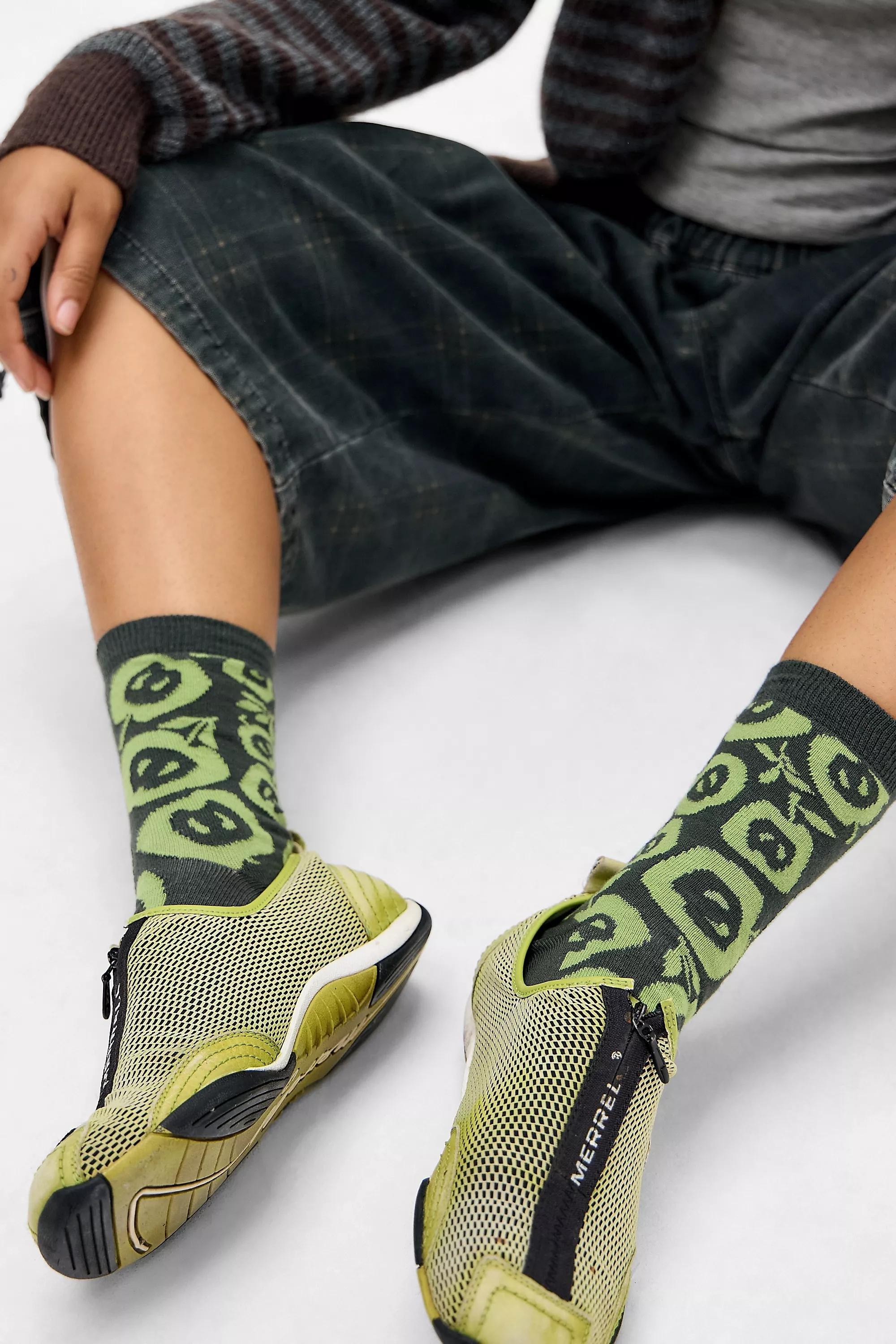 Khaki Out From Under Abstract Apple Socks, KHAKI, large image number 0