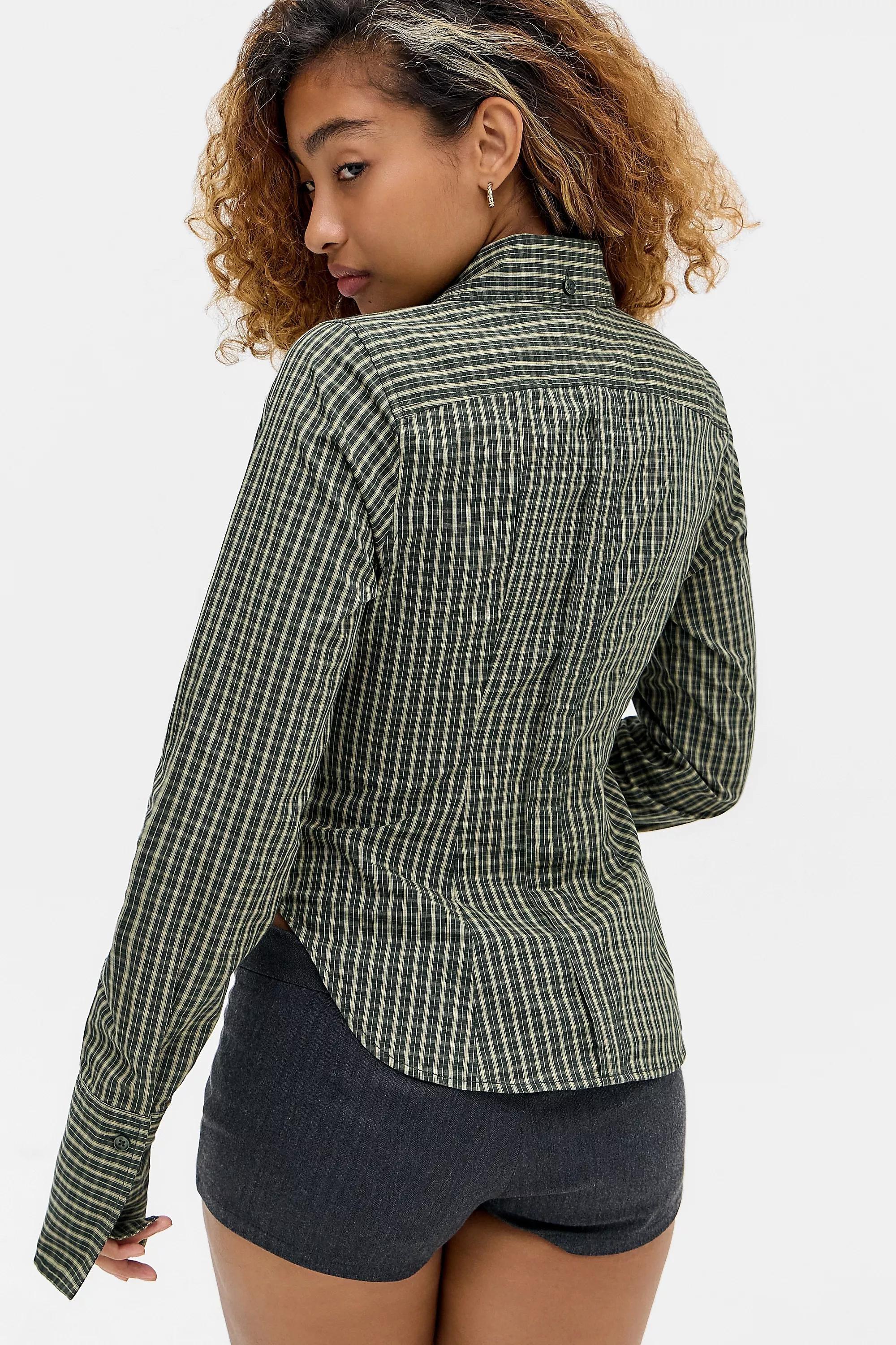Green Uo Leilani Shirt, , large image number 3