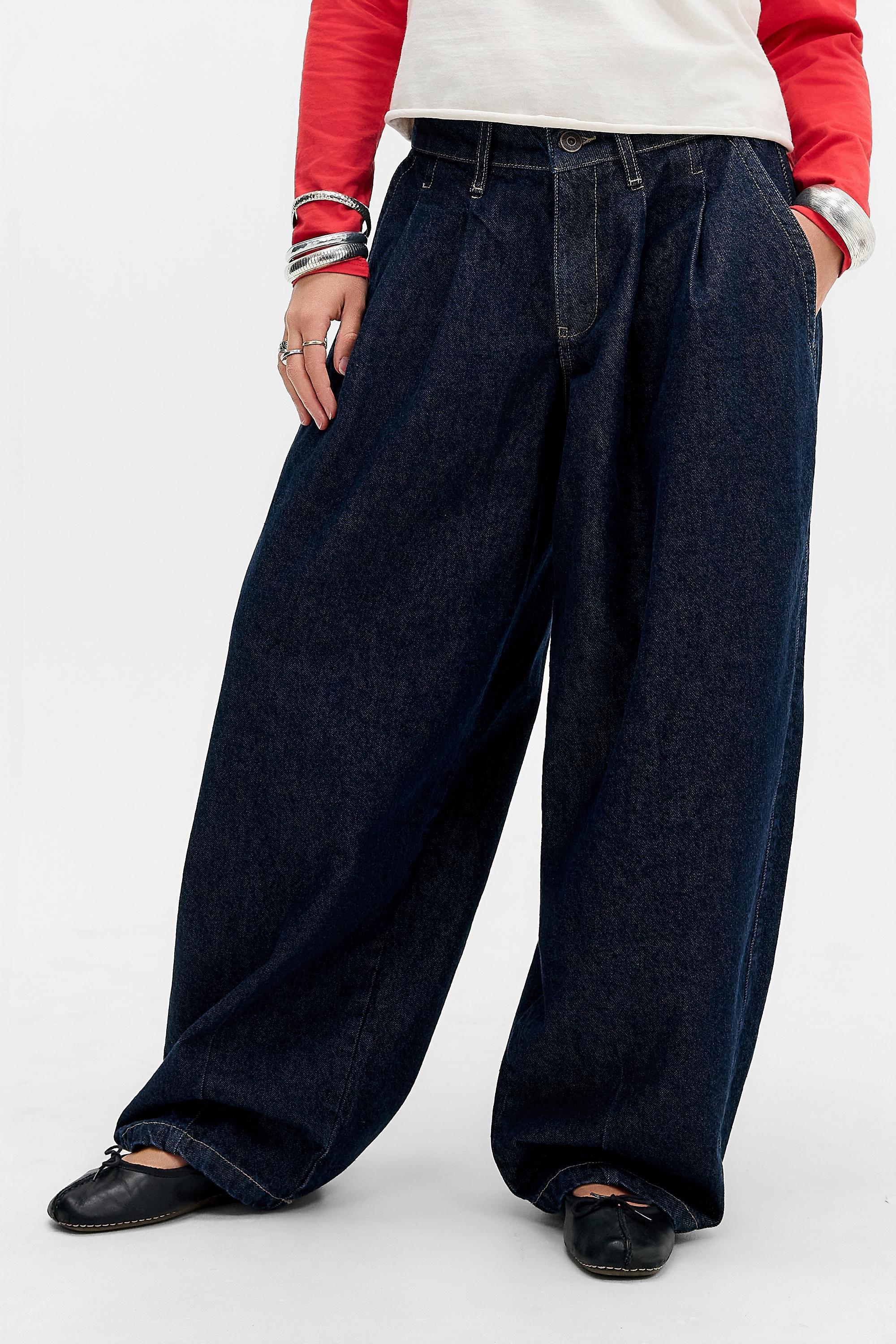 Blue Bdg Jax Pleat Front Cocoon Jeans, A301_0769, medium