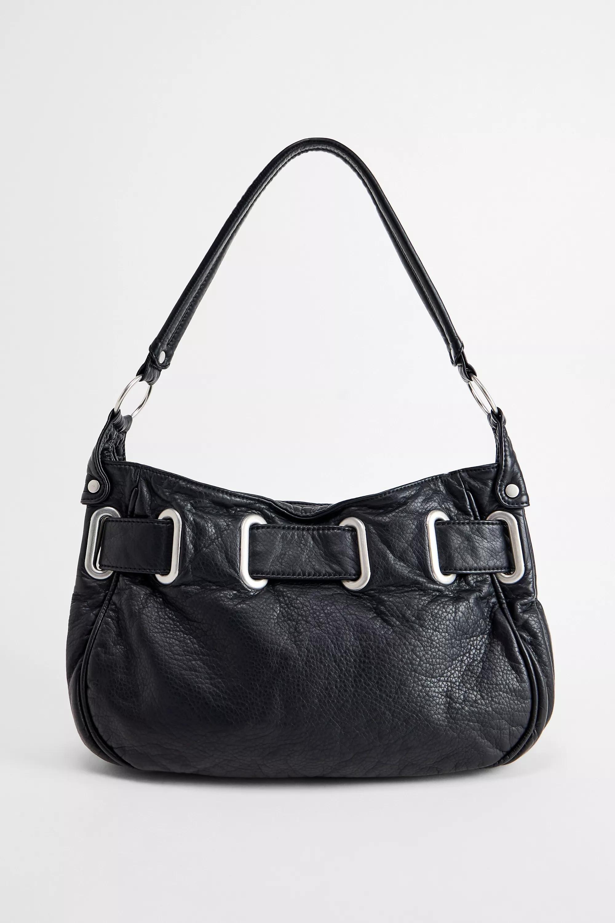 Black Bdg Sonny Studded Faux Leather Shoulder Bag, BLK, large image number 5