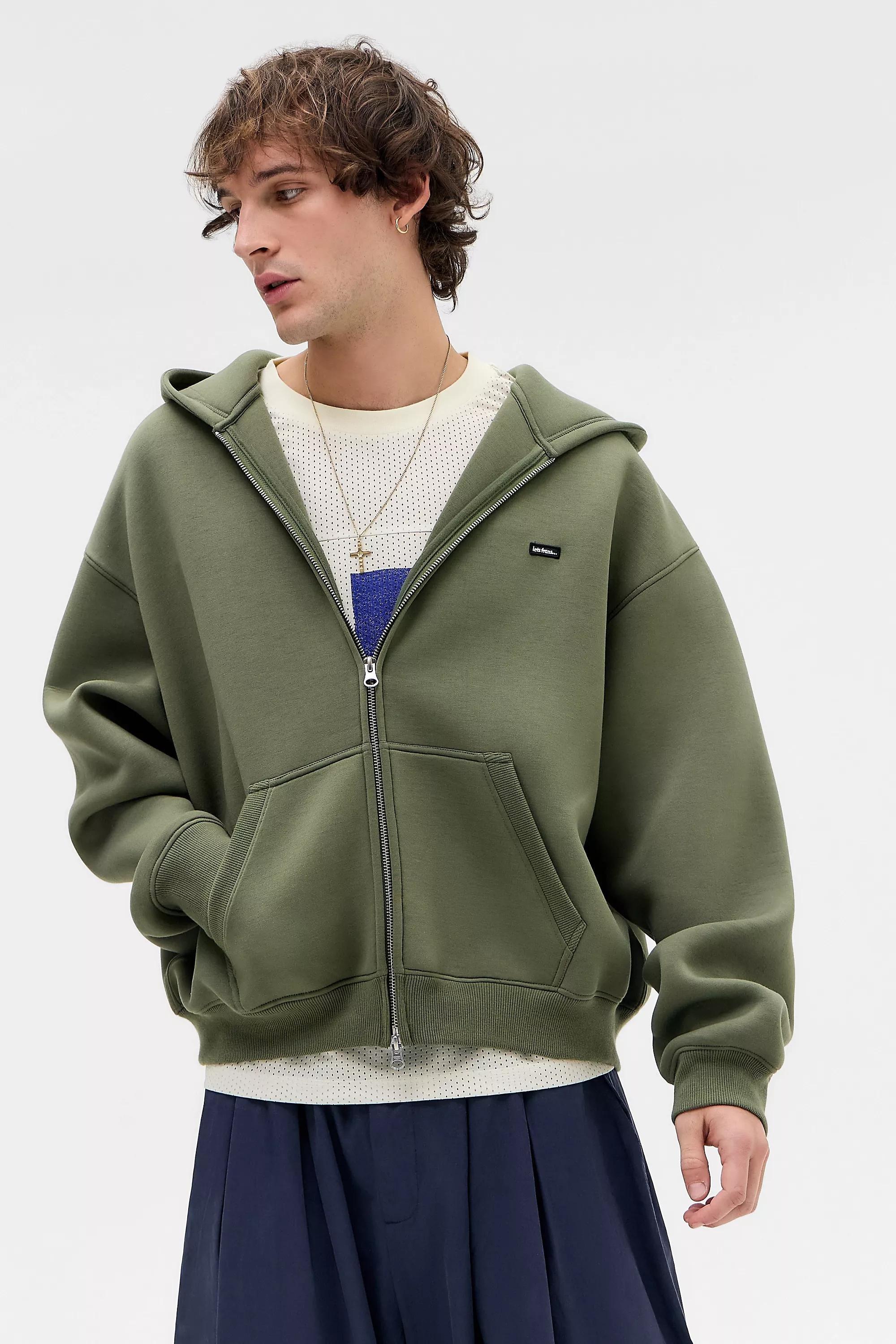 Khaki Iets Frans...Scuba Zip-Up Hoodie, KHAKI, large image number 0