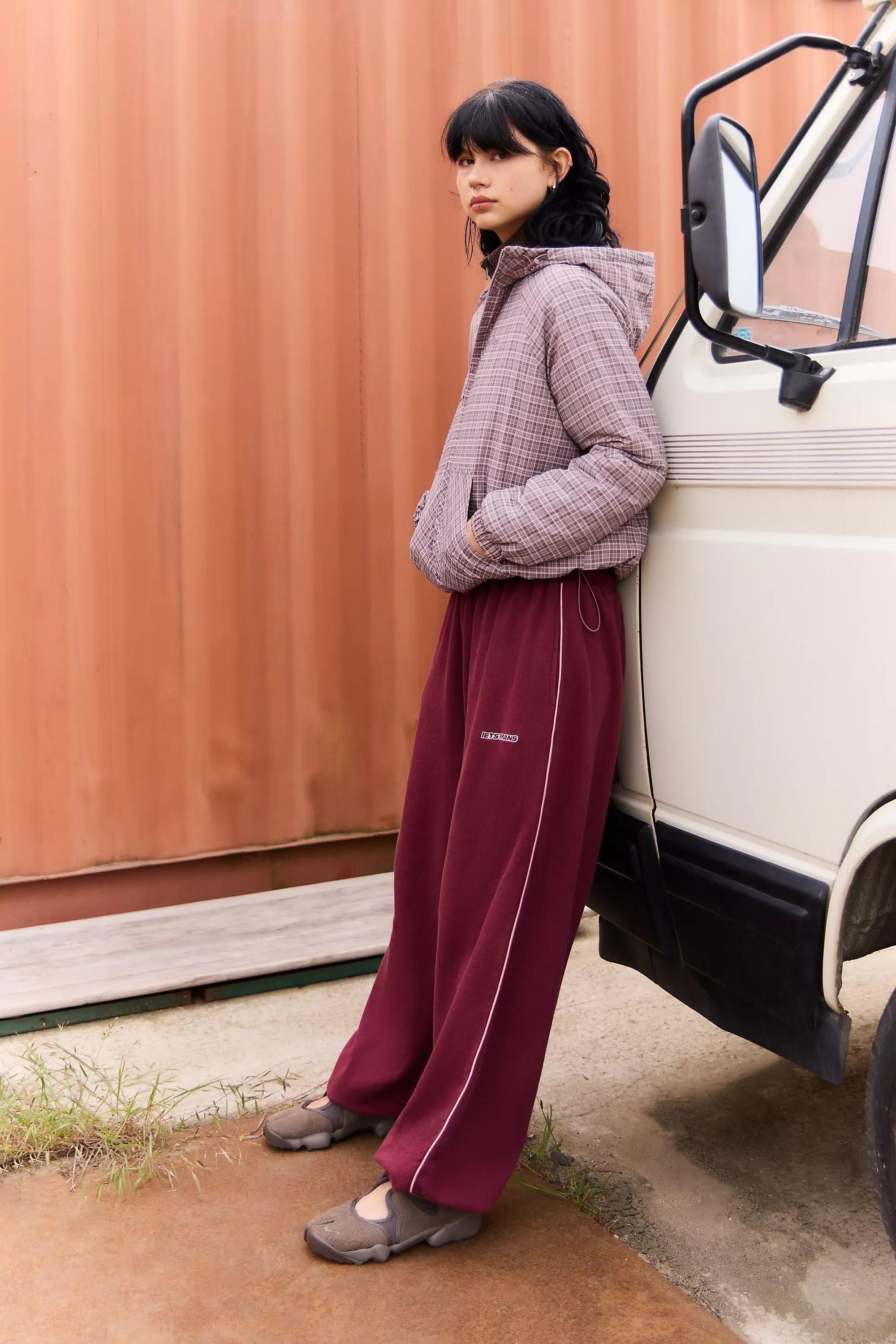Burgundy Iets Frans... Harri Baggy Joggers, A301_0259, medium