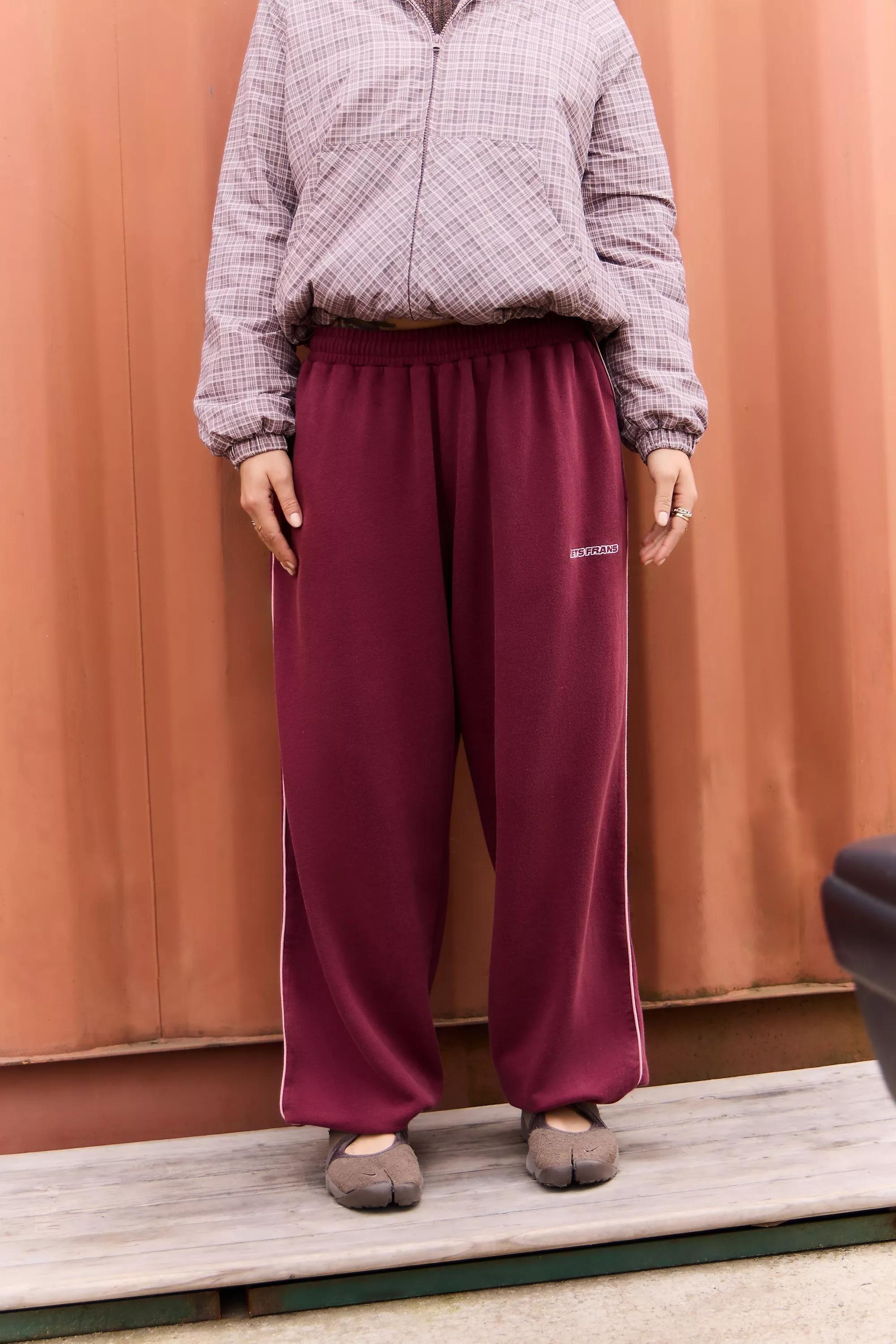 Burgundy Iets Frans... Harri Baggy Joggers, A301_0259, large image number 1