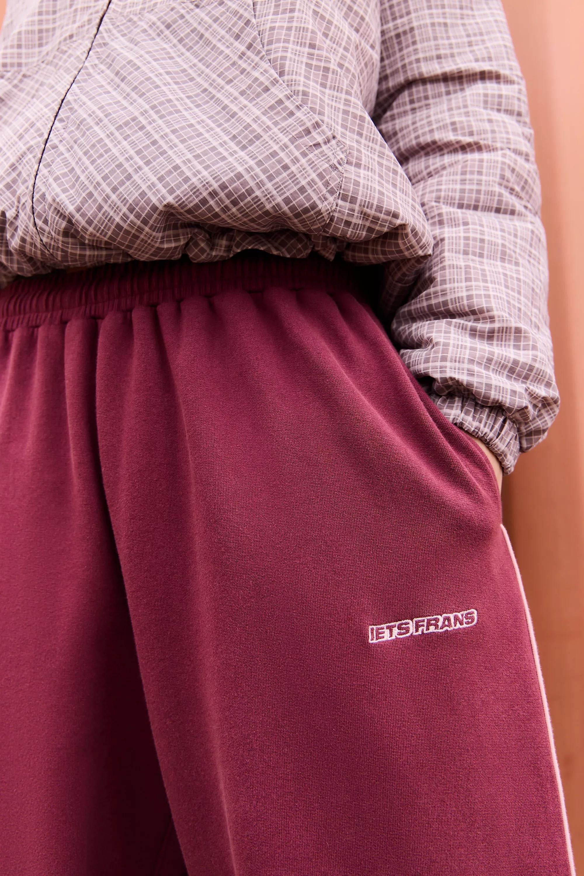 Burgundy Iets Frans... Harri Baggy Joggers, A301_0259, large image number 2