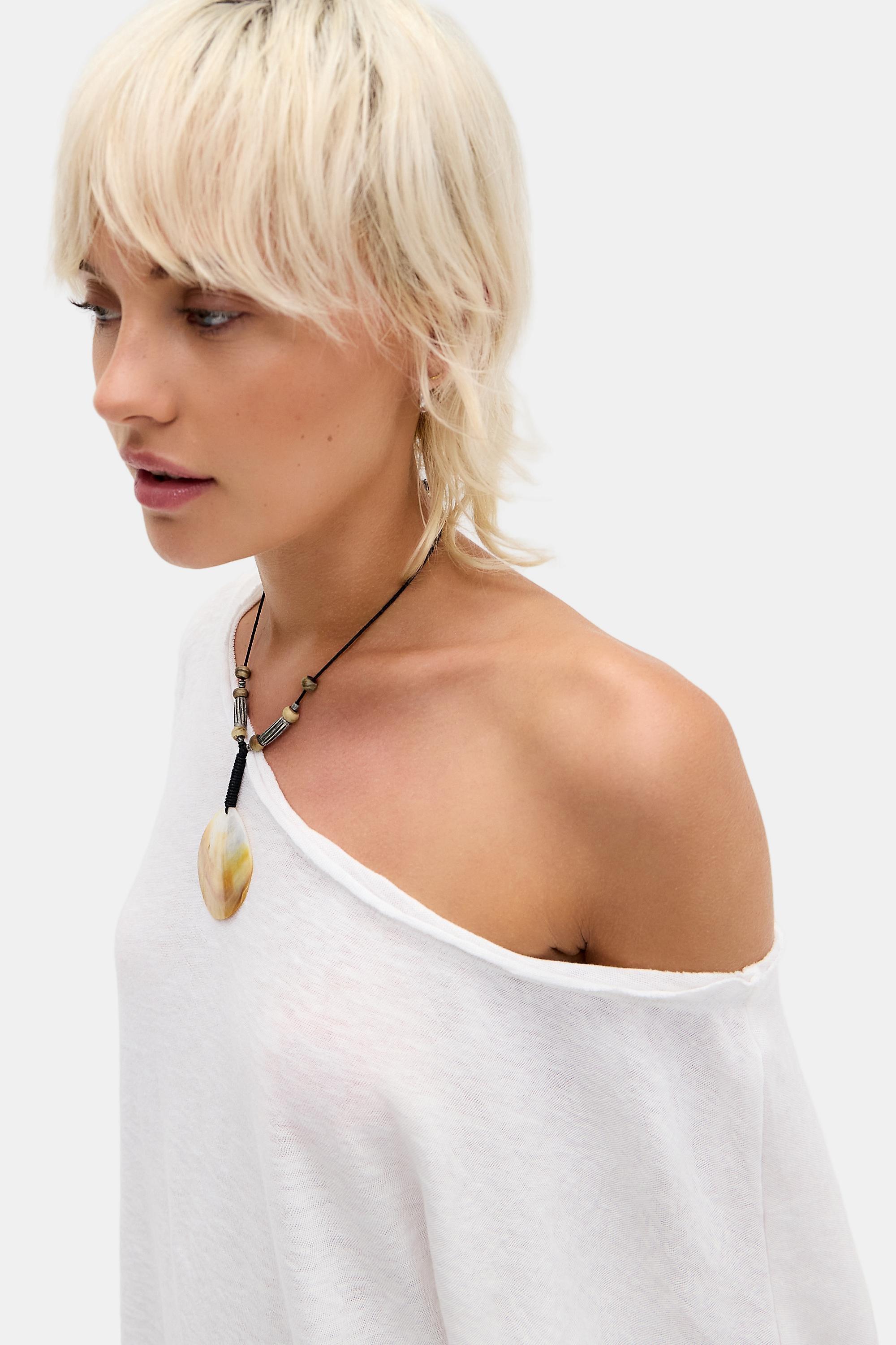 White Bdg Kurt Off-Shoulder T-Shirt, WHT, large image number 2