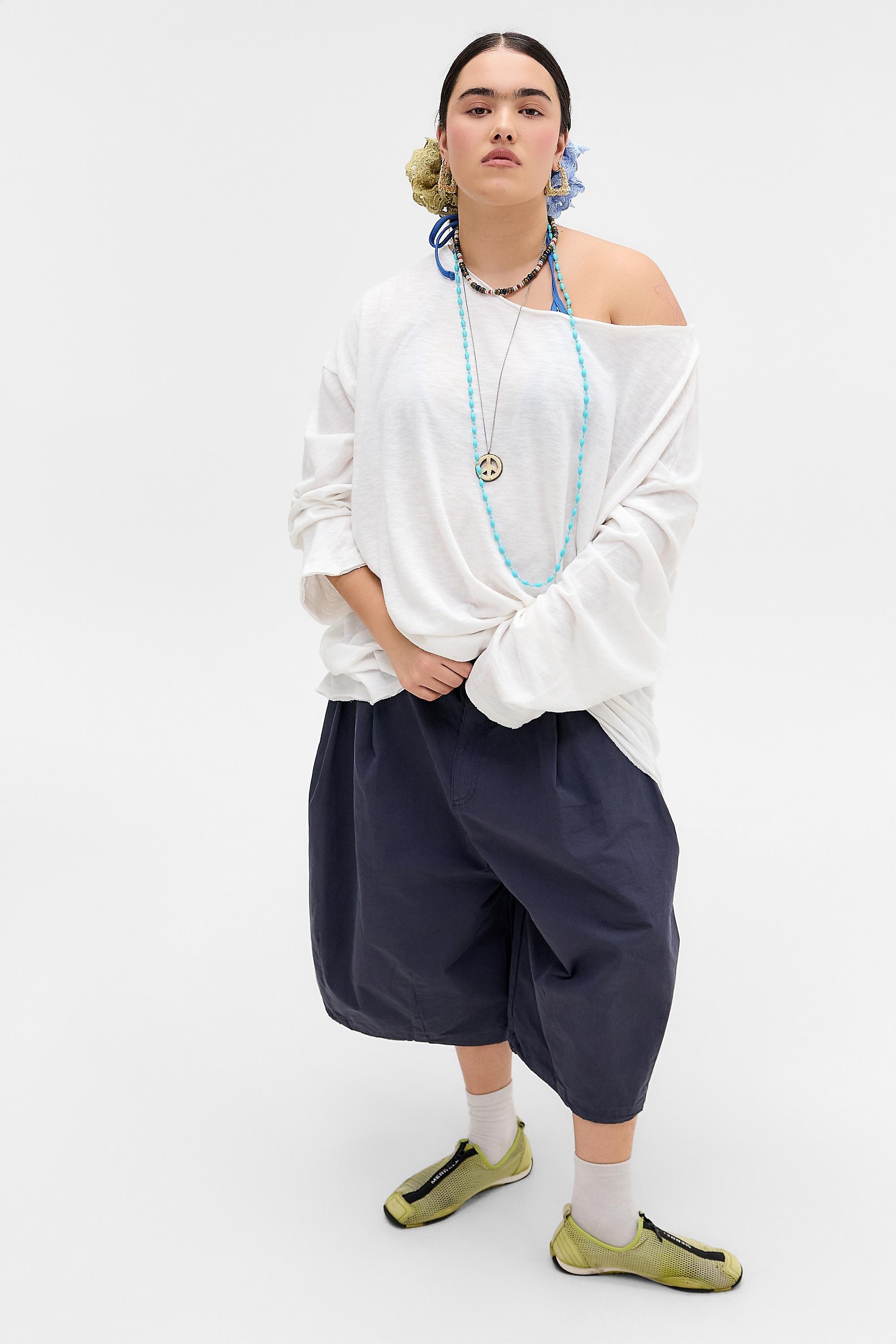 White Bdg Kurt Off-Shoulder T-Shirt, WHT, large image number 5