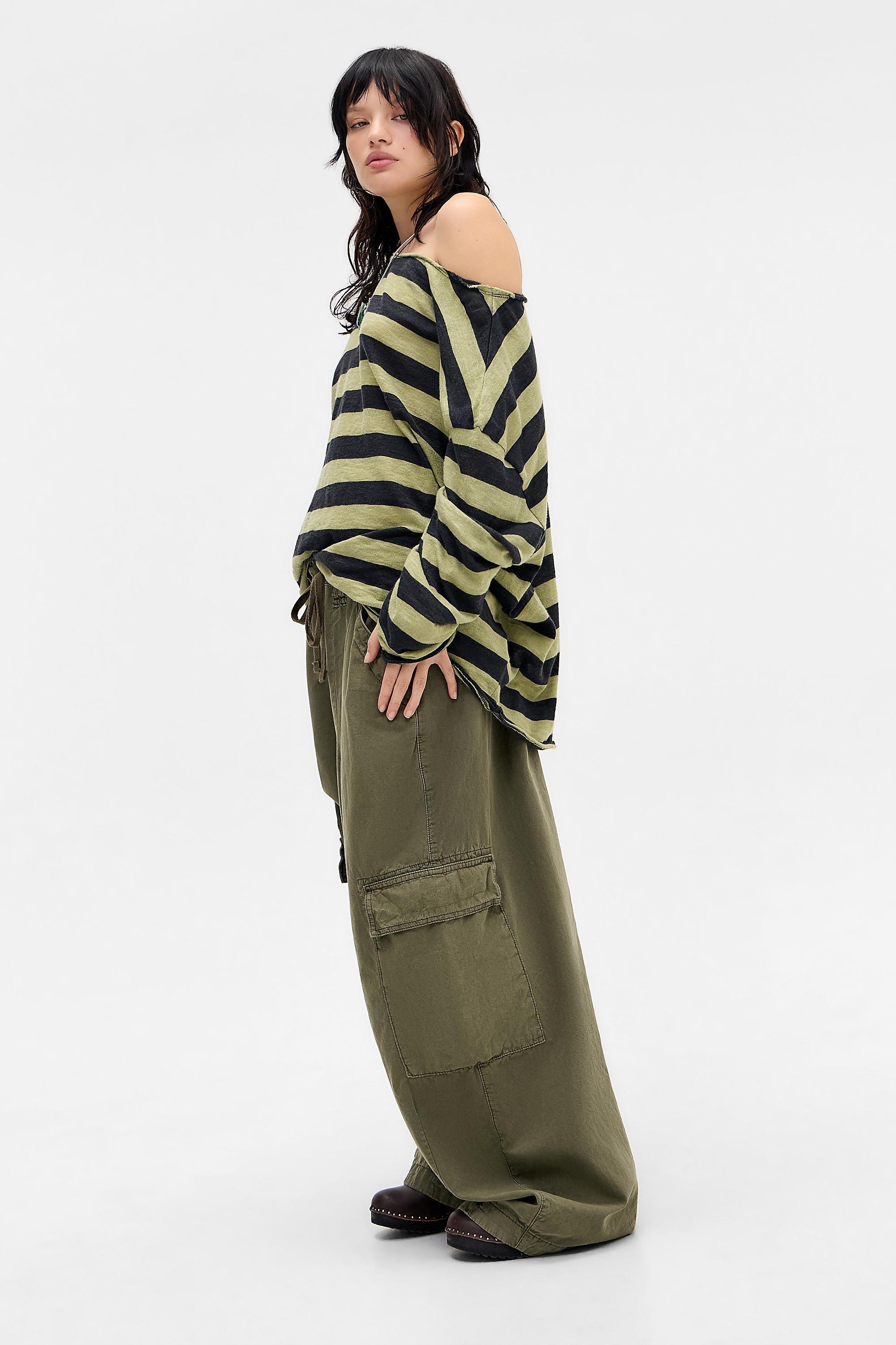 Green Bdg Kurt Off-Shoulder T-Shirt, GRN, large image number 1