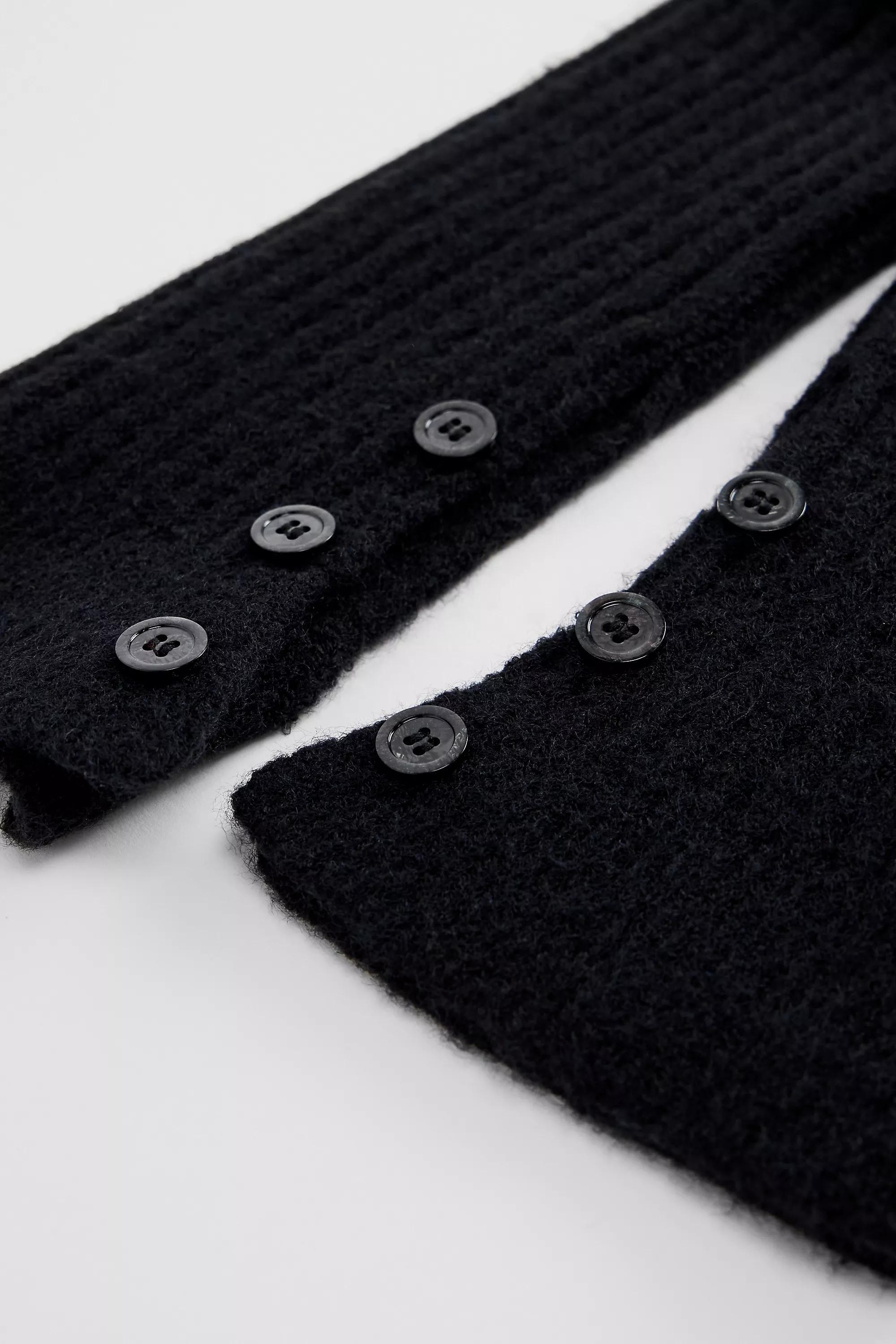 Black Out From Under Inez Button Leg Warmers, BLK, large image number 3