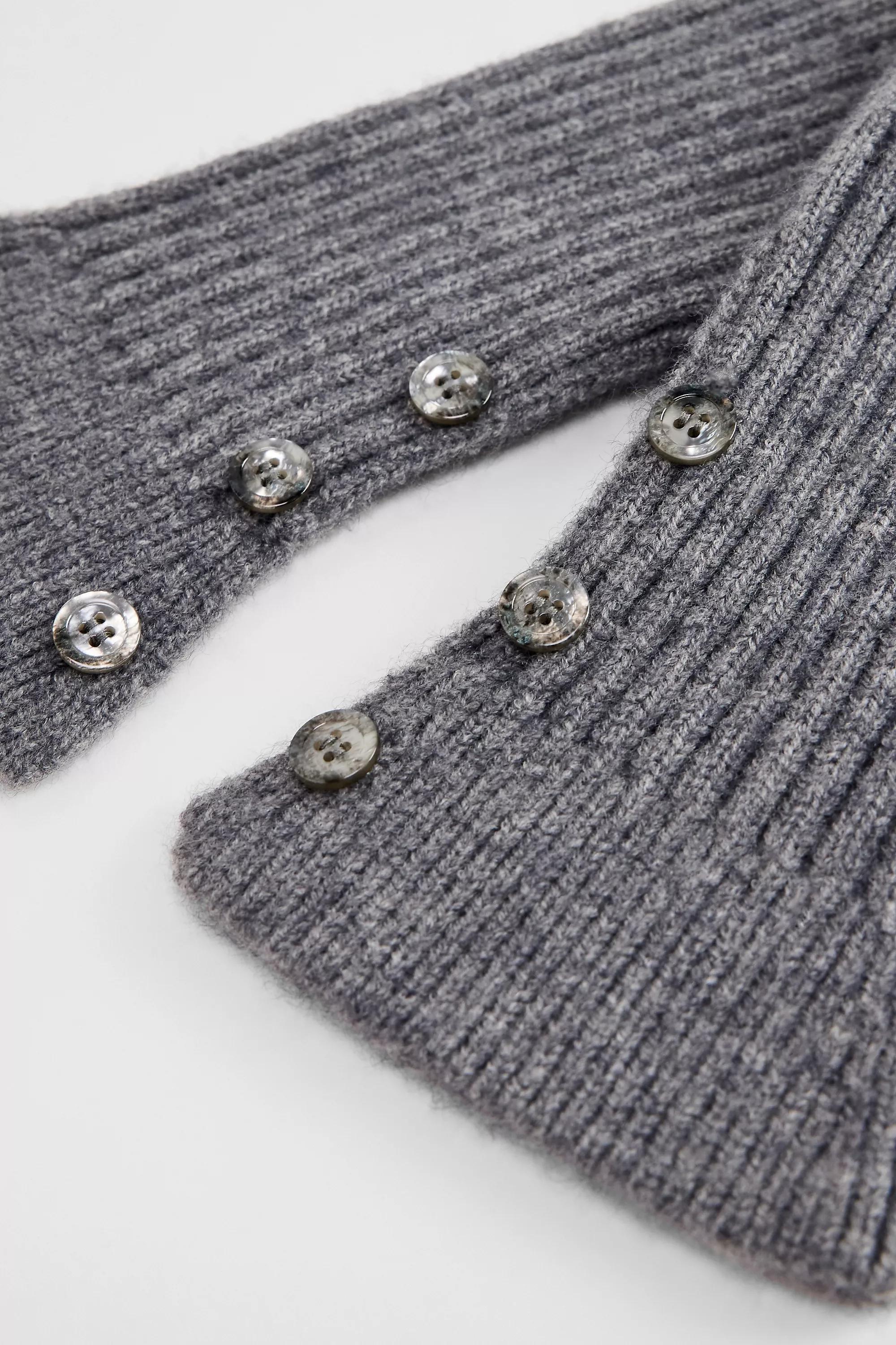 Grey Out From Under Inez Button Leg Warmers, GREY, large image number 3