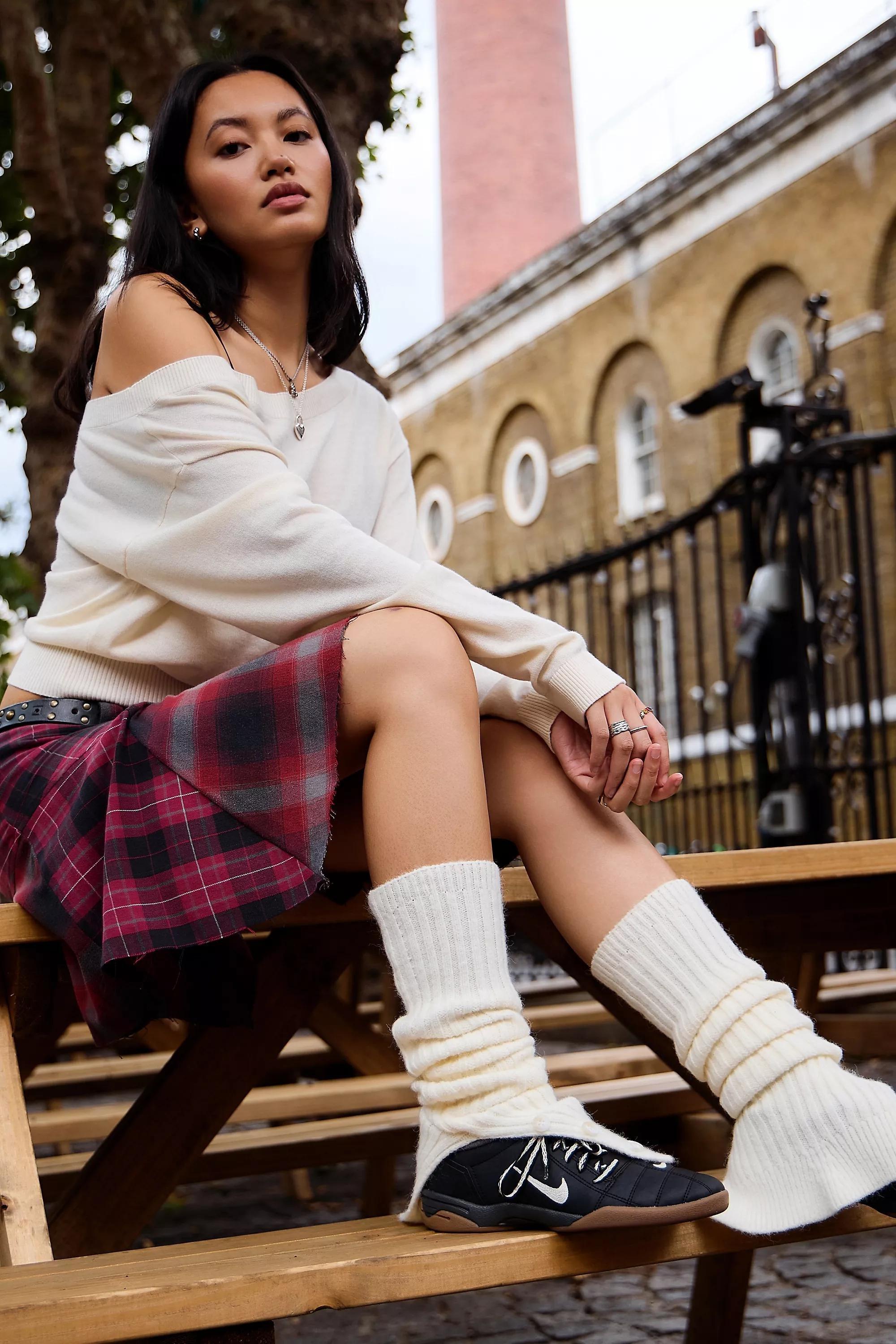 White Out From Under Inez Button Leg Warmers, IVRY, large image number 0