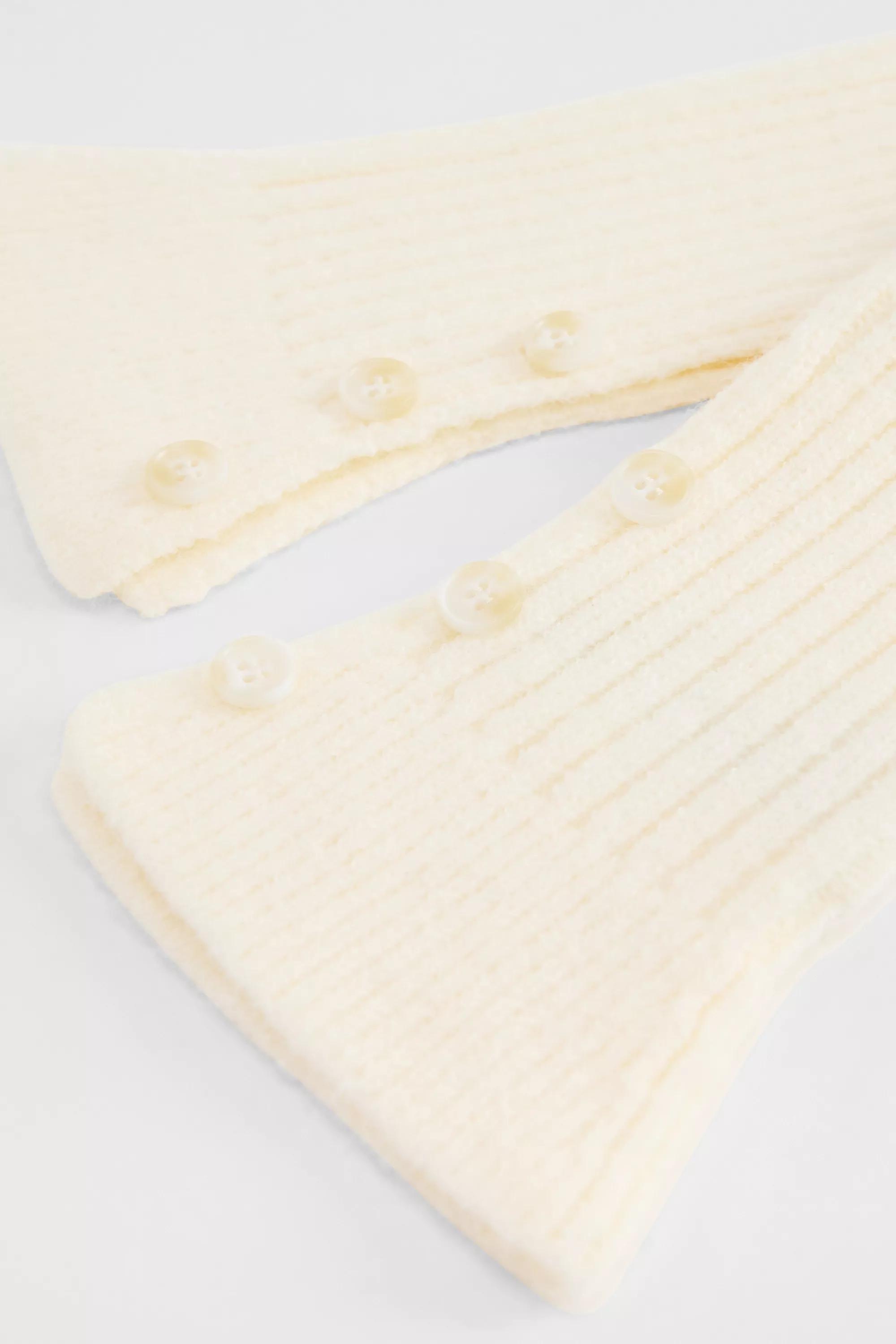 White Out From Under Inez Button Leg Warmers, IVRY, large image number 3