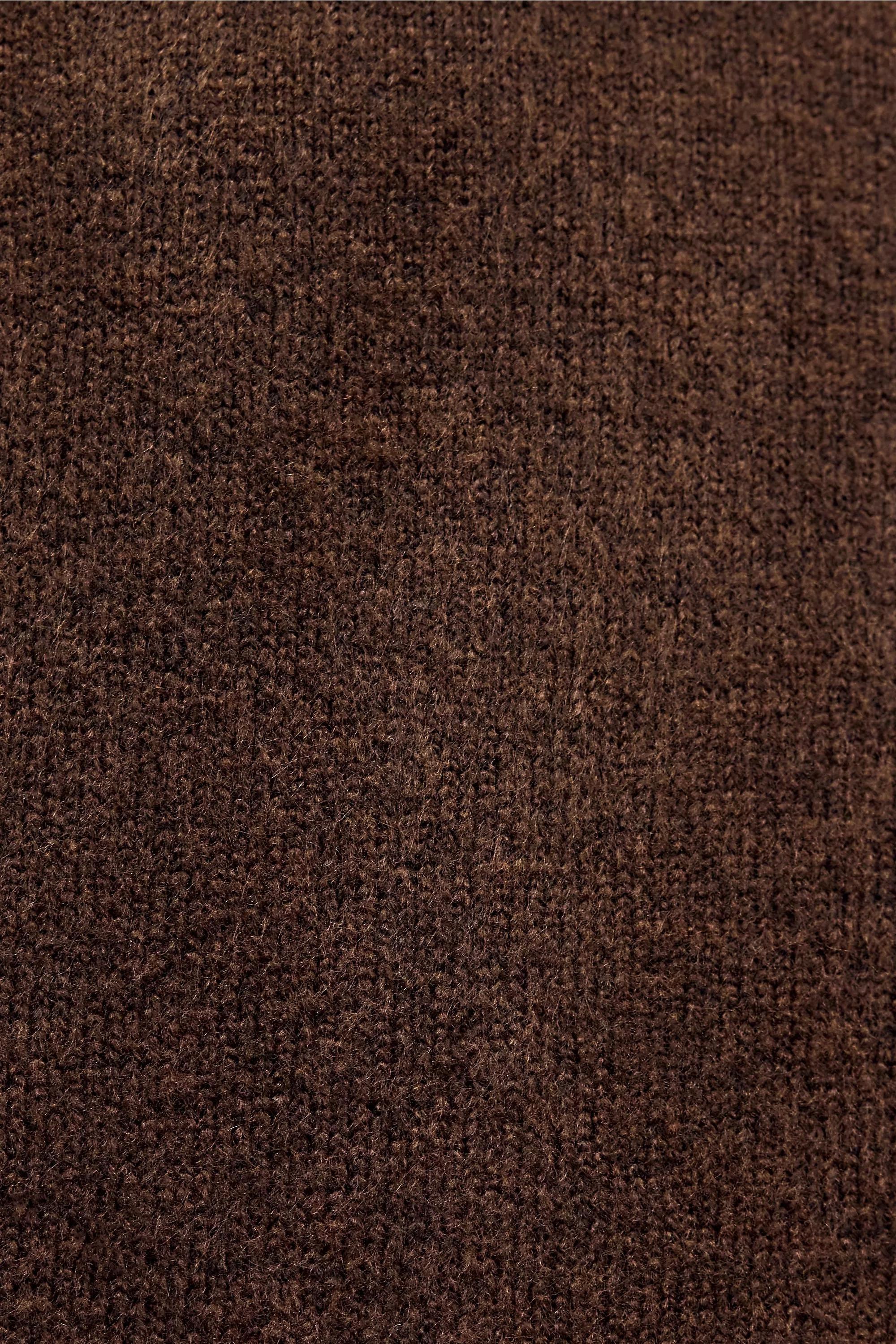 Brown Uo Brown Koi Fish Knit Jumper, BRN, large image number 4