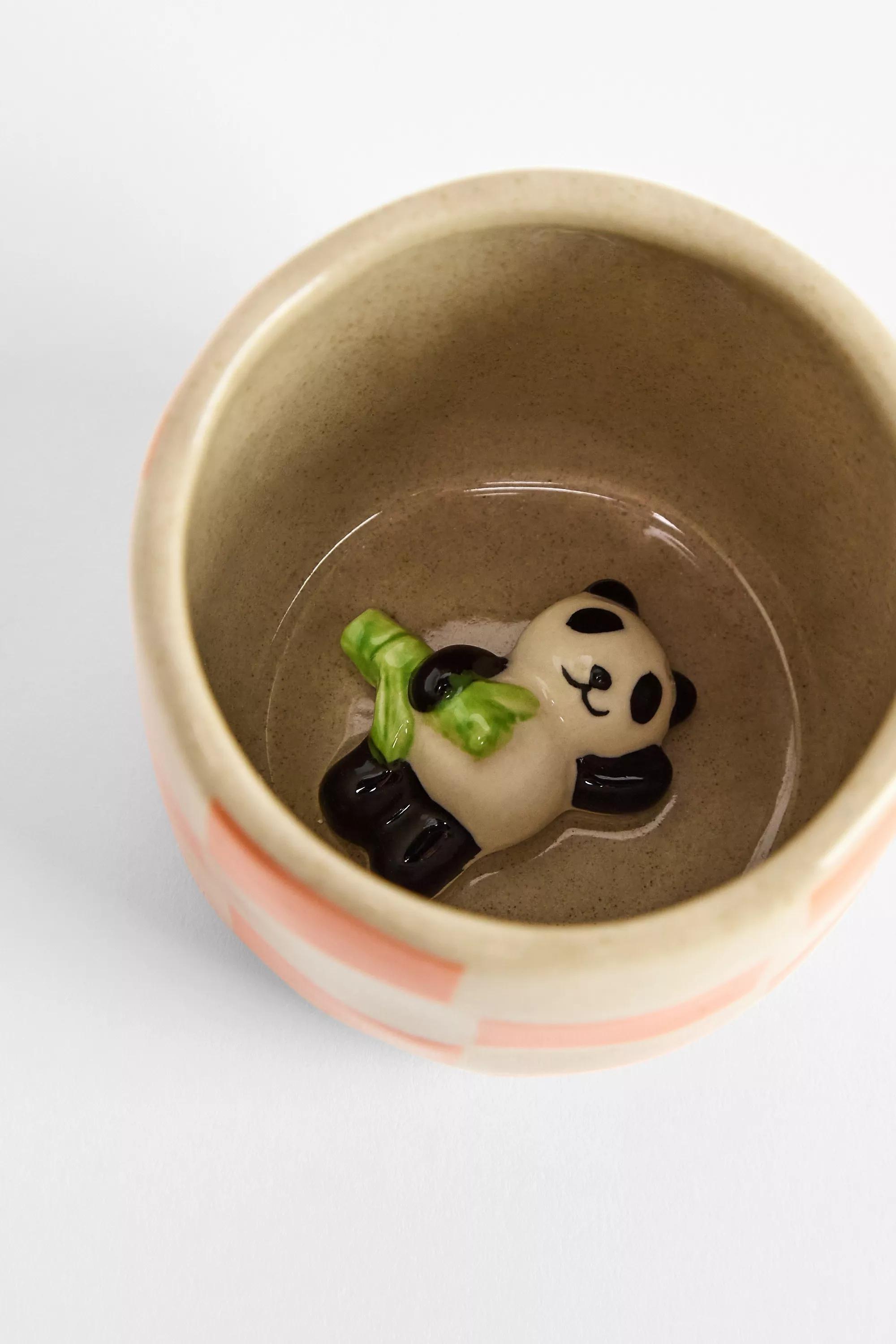 Orange Panda Check Tumbler, ORANGE, large image number 0