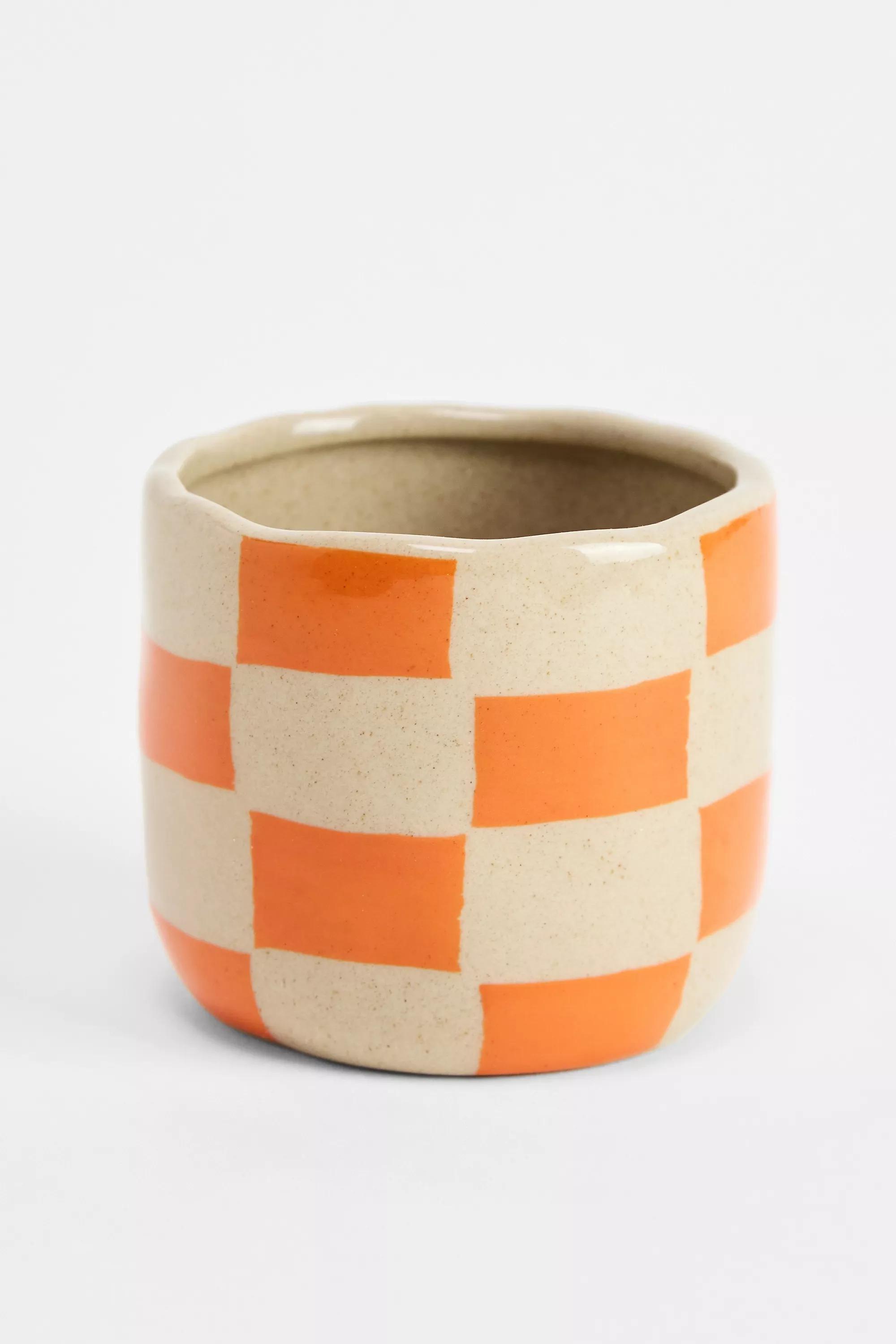 Orange Panda Check Tumbler, ORANGE, large image number 1