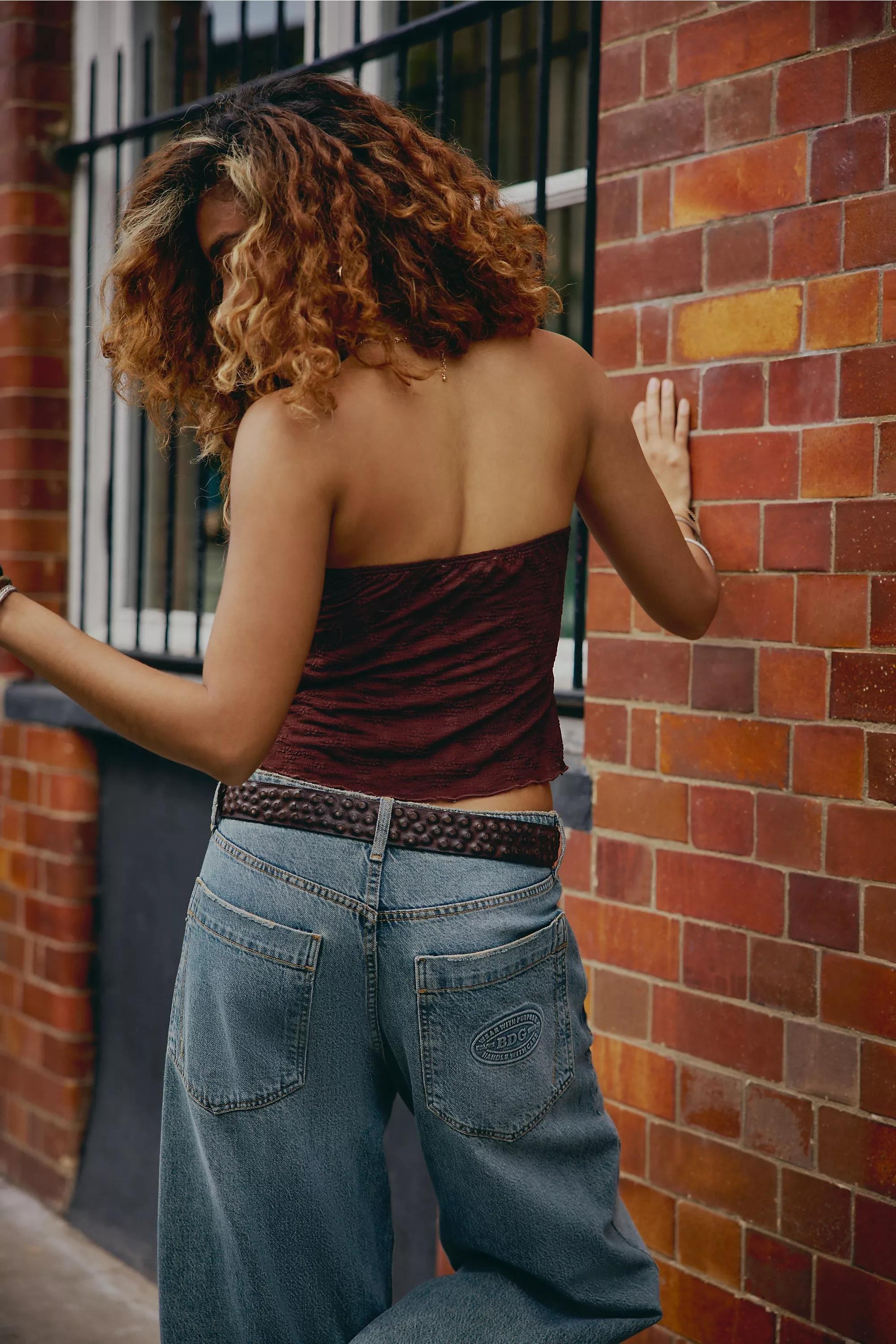 Brown Kiss The Sky Tube Top, BRN, large image number 3