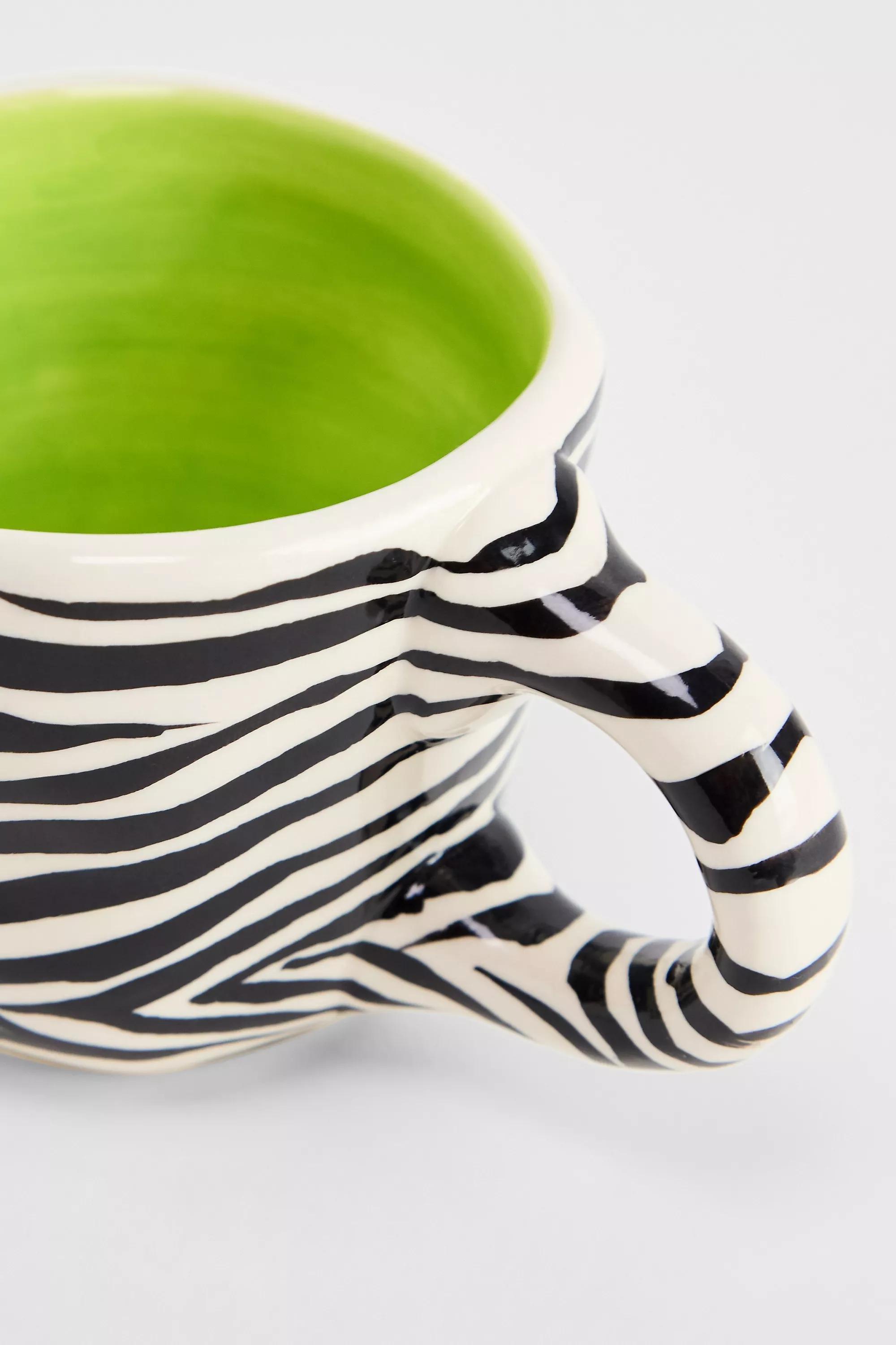 Multicolour Zebra Print Mug, ASSORT, large image number 1