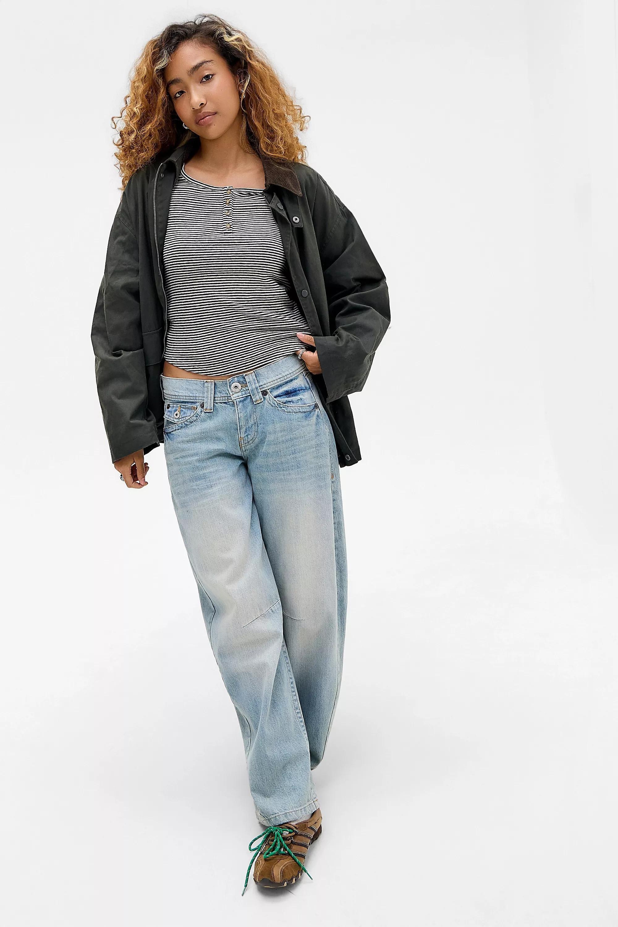 Black Pattern Bdg Stripe Baby Henley T-Shirt, BLK MOTIF, medium