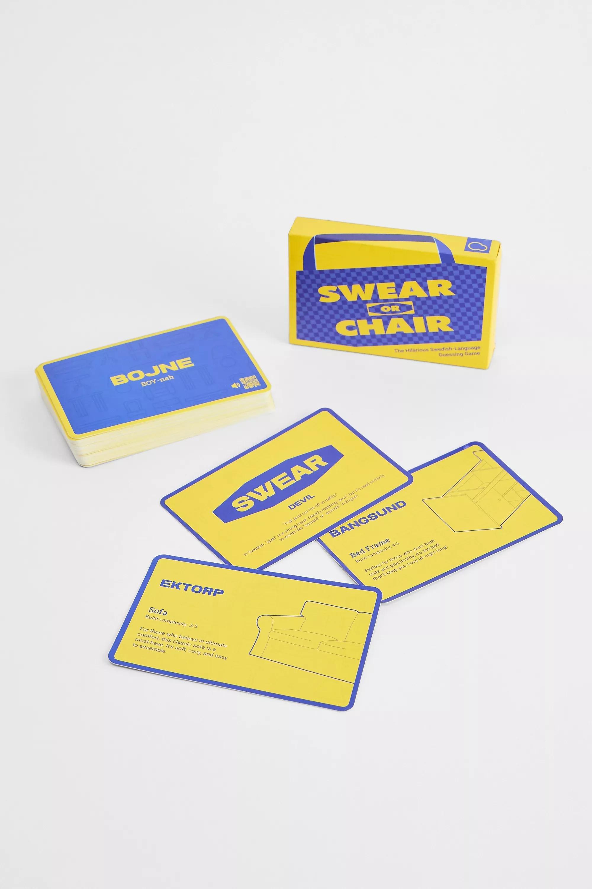 Swear Or Chair Card Game, ASSORT, large image number 0