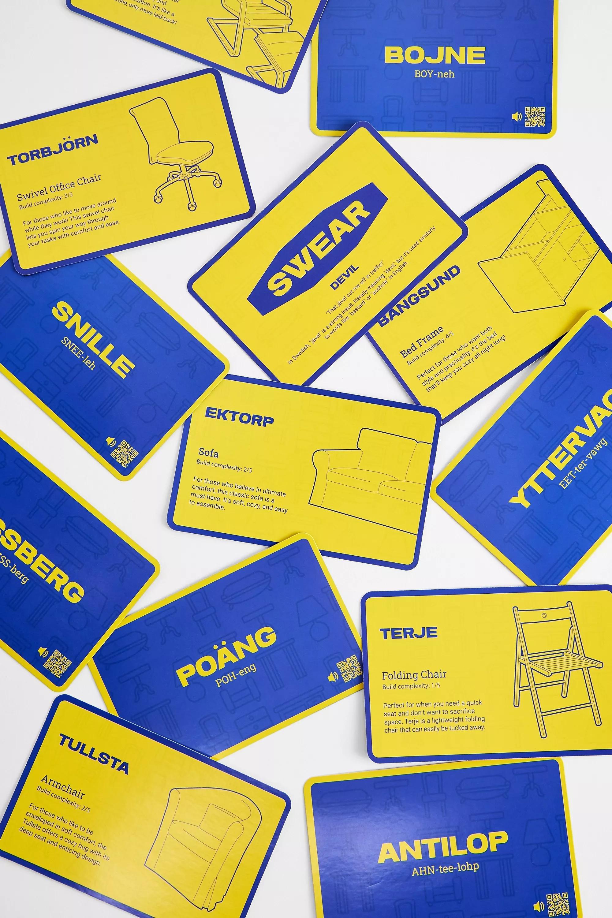 Swear Or Chair Card Game, ASSORT, large image number 1