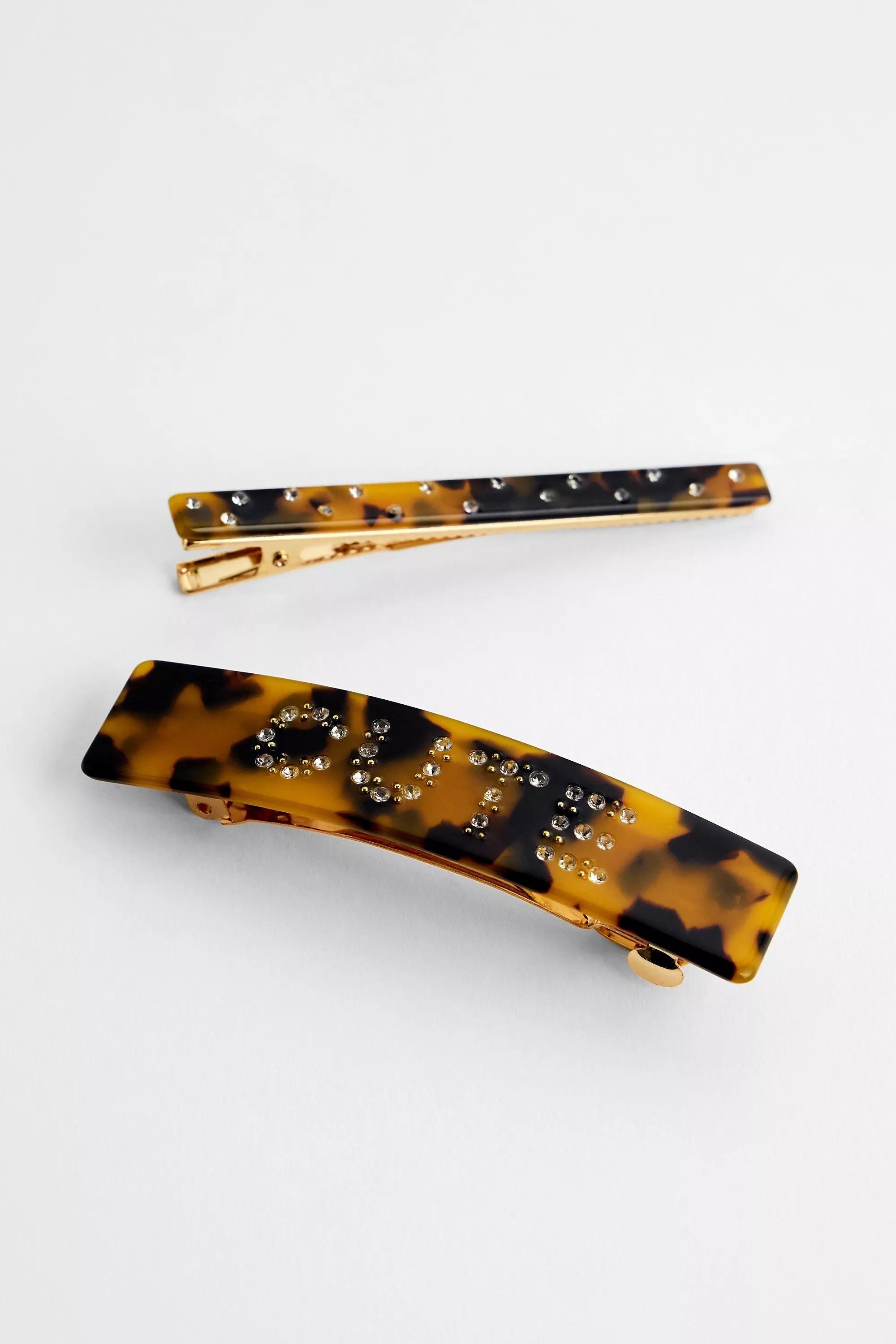 Brown Uo Diamant Cute Hair Clips, BRN, medium