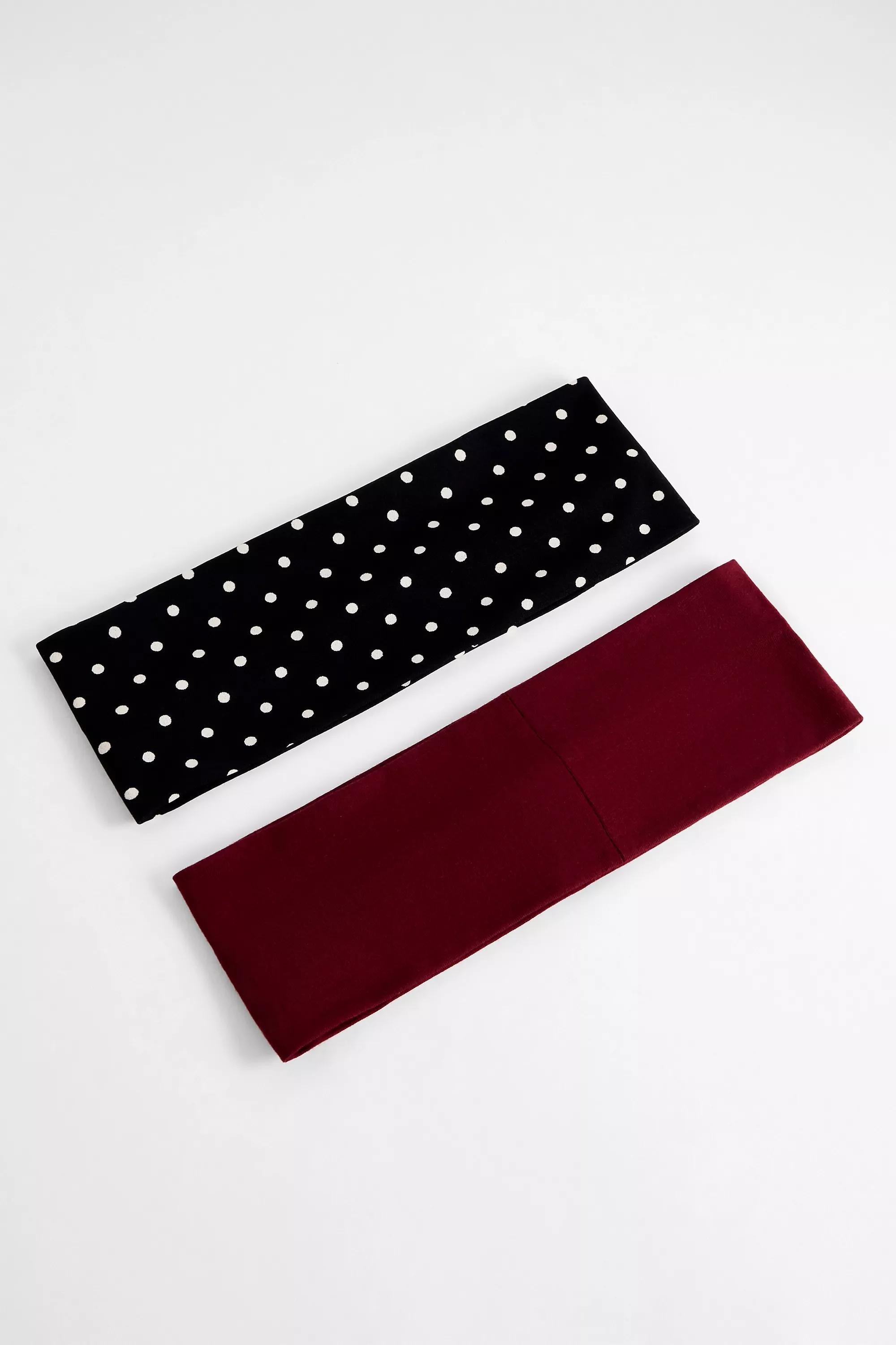 Uo Spotted Headband, Set Of 2, BLK, large image number 1