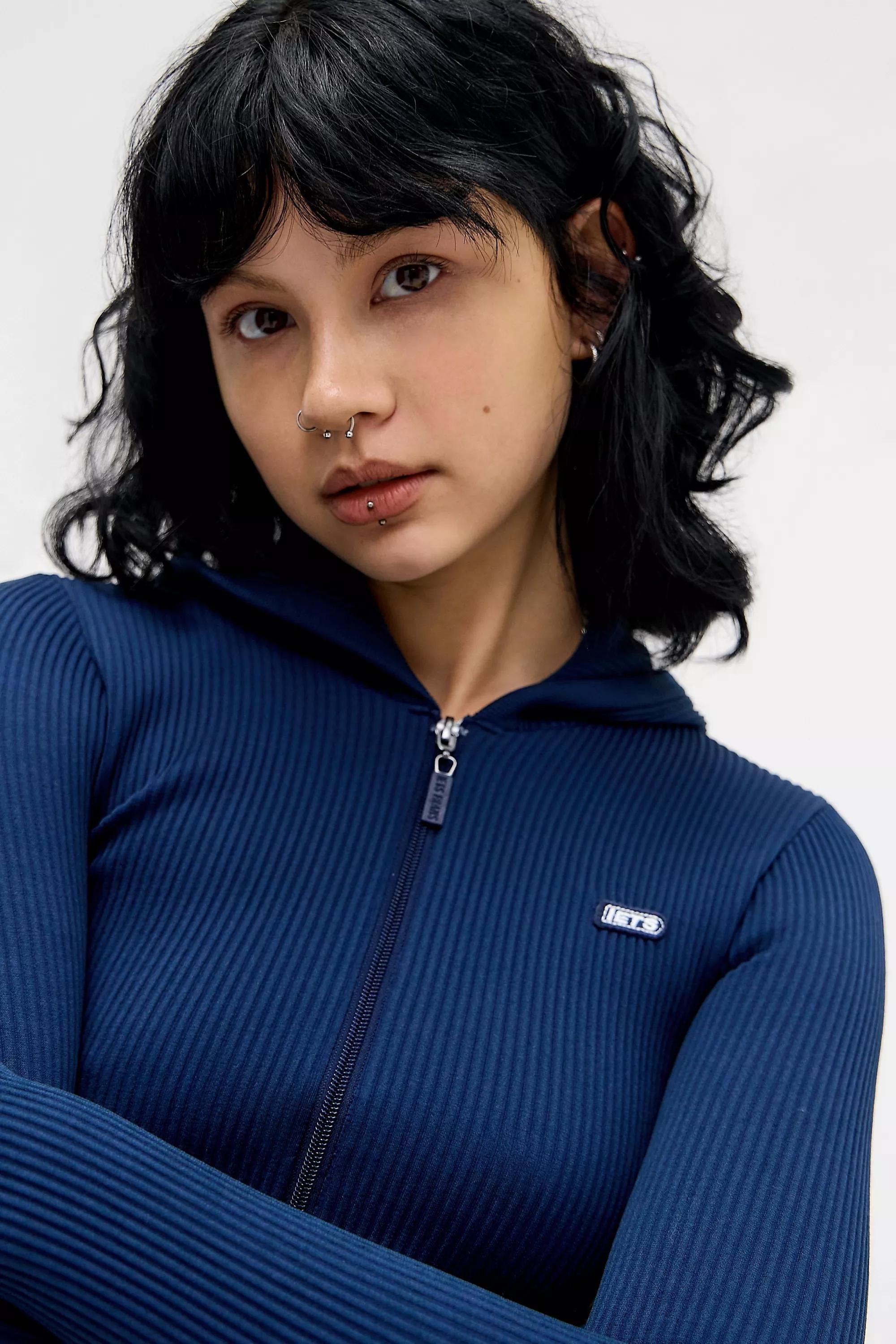 NAVY iets frans... Cayson Seamless Track Top, NAVY, large image number 2