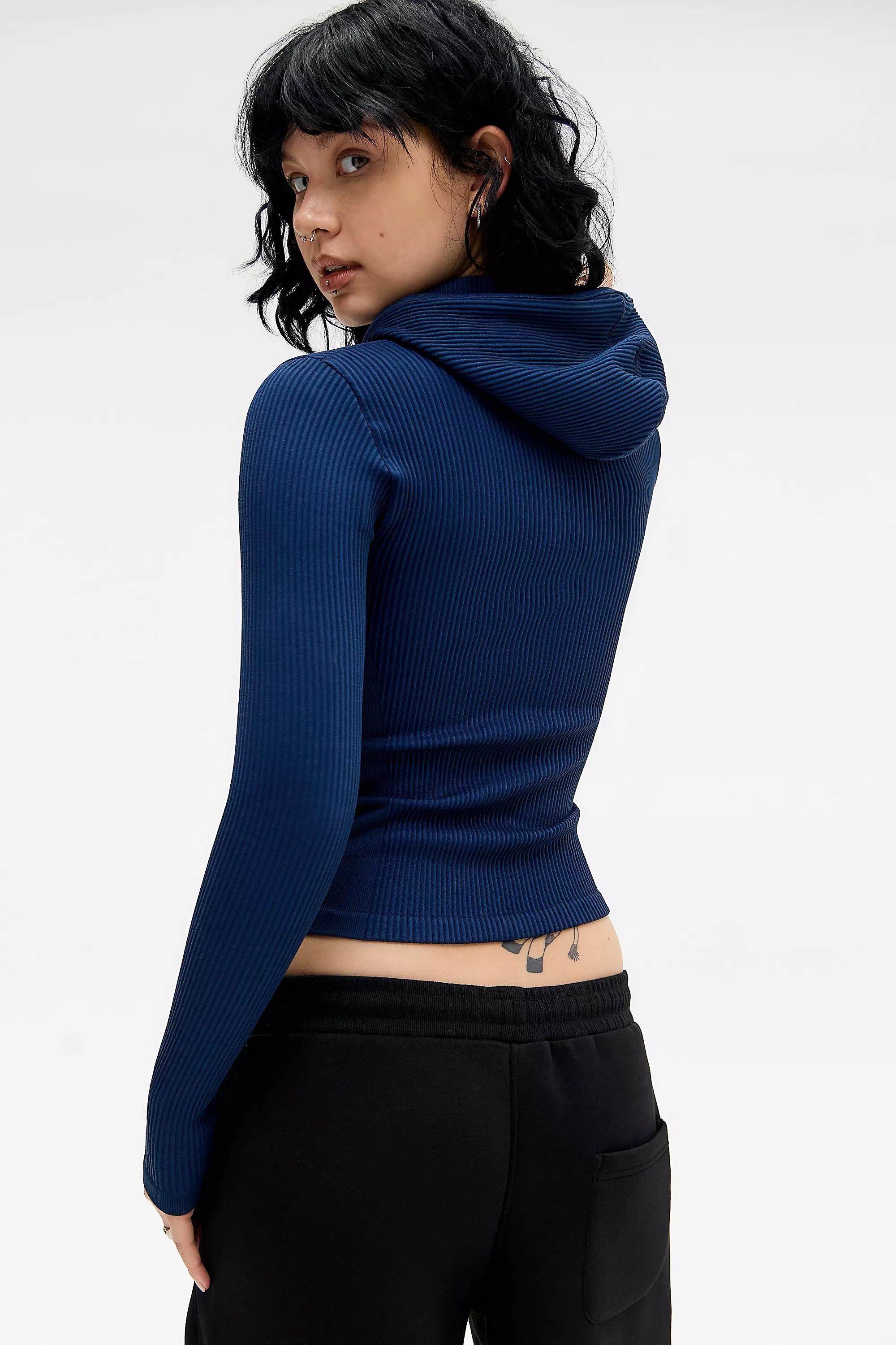 NAVY iets frans... Cayson Seamless Track Top, NAVY, large image number 3