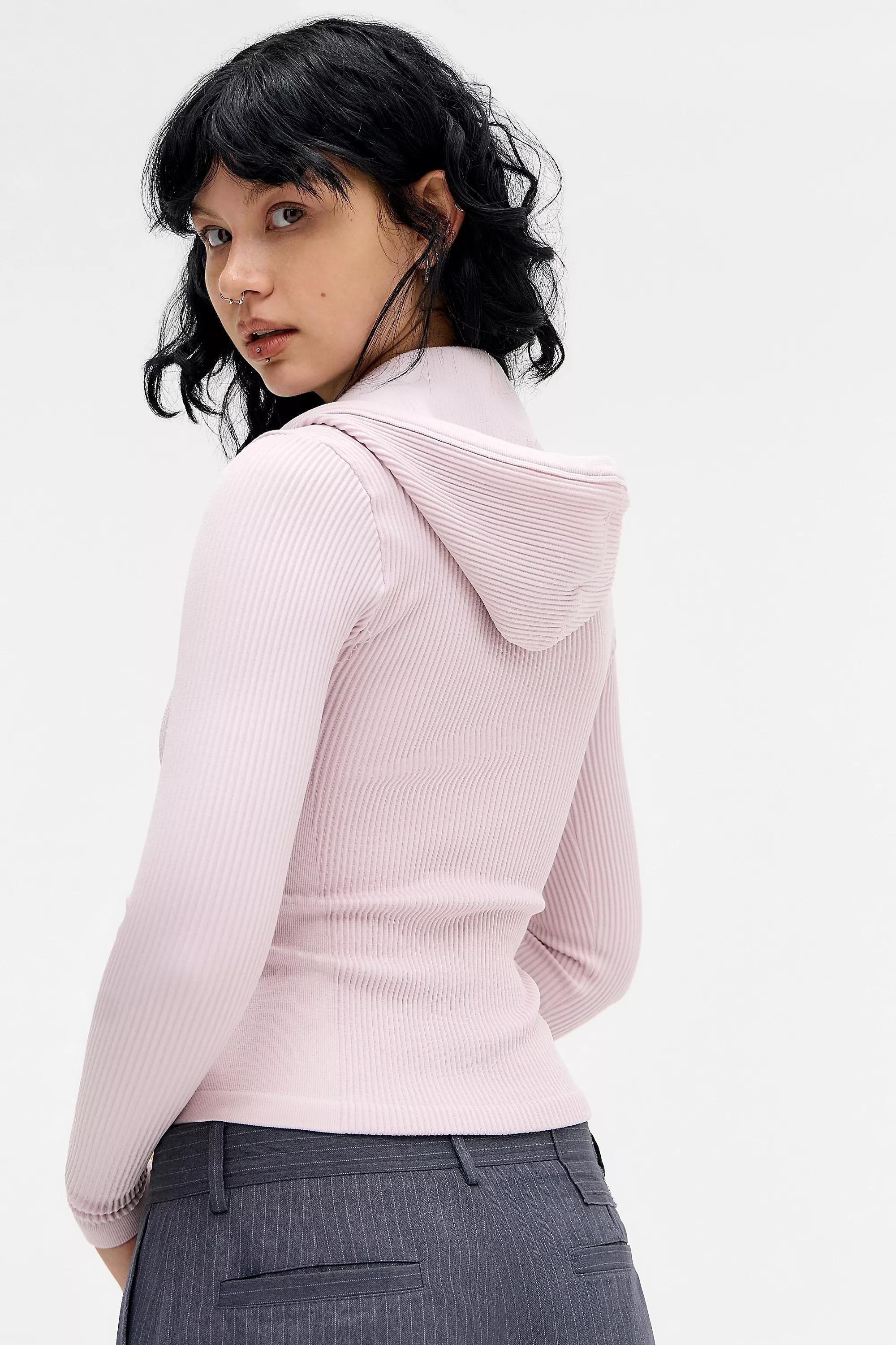 PINK iets frans... Cayson Seamless Track Top, PINK, large image number 3