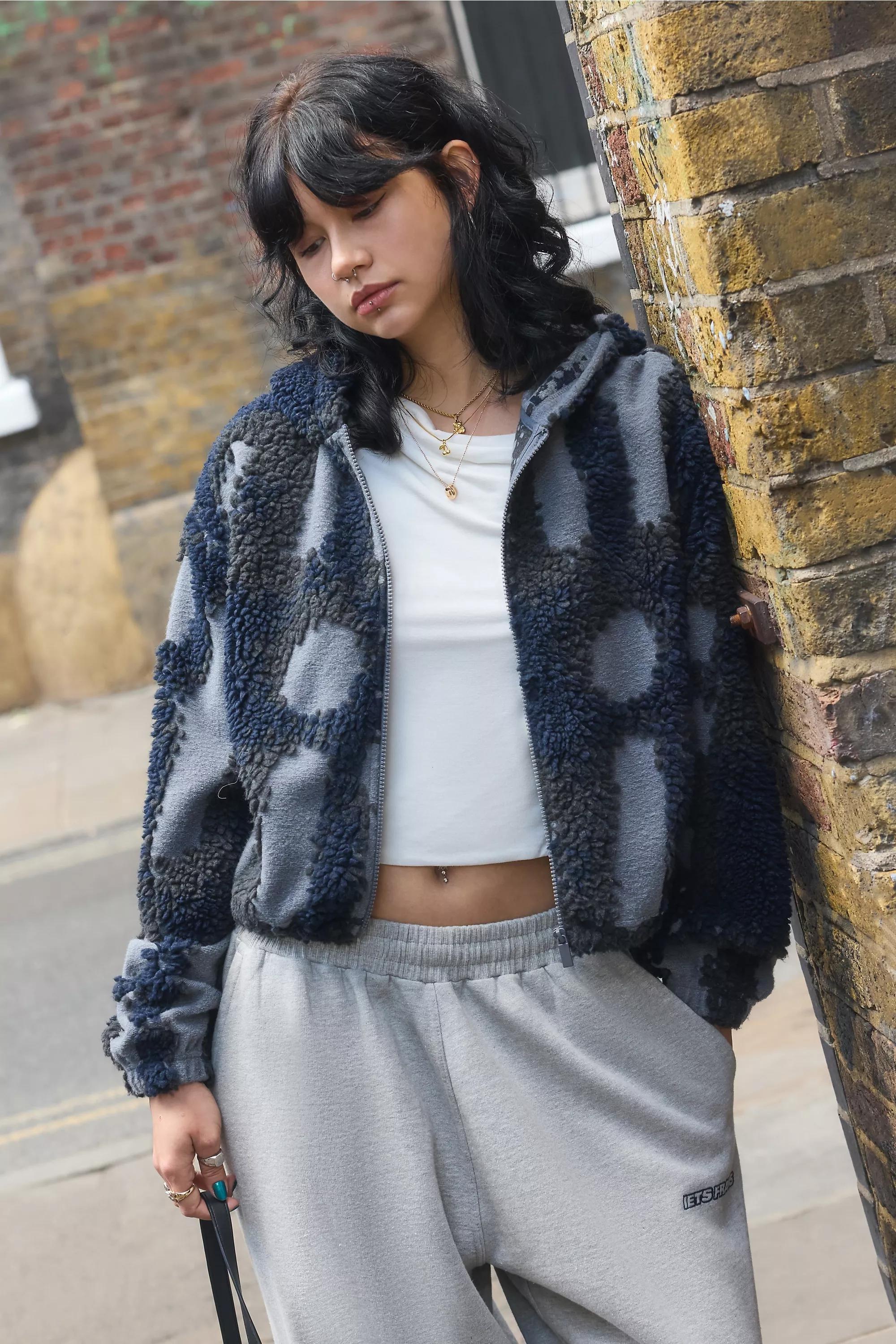 Navy iets frans... Textured Logo Hoodie, GR MOTIF, large image number 0